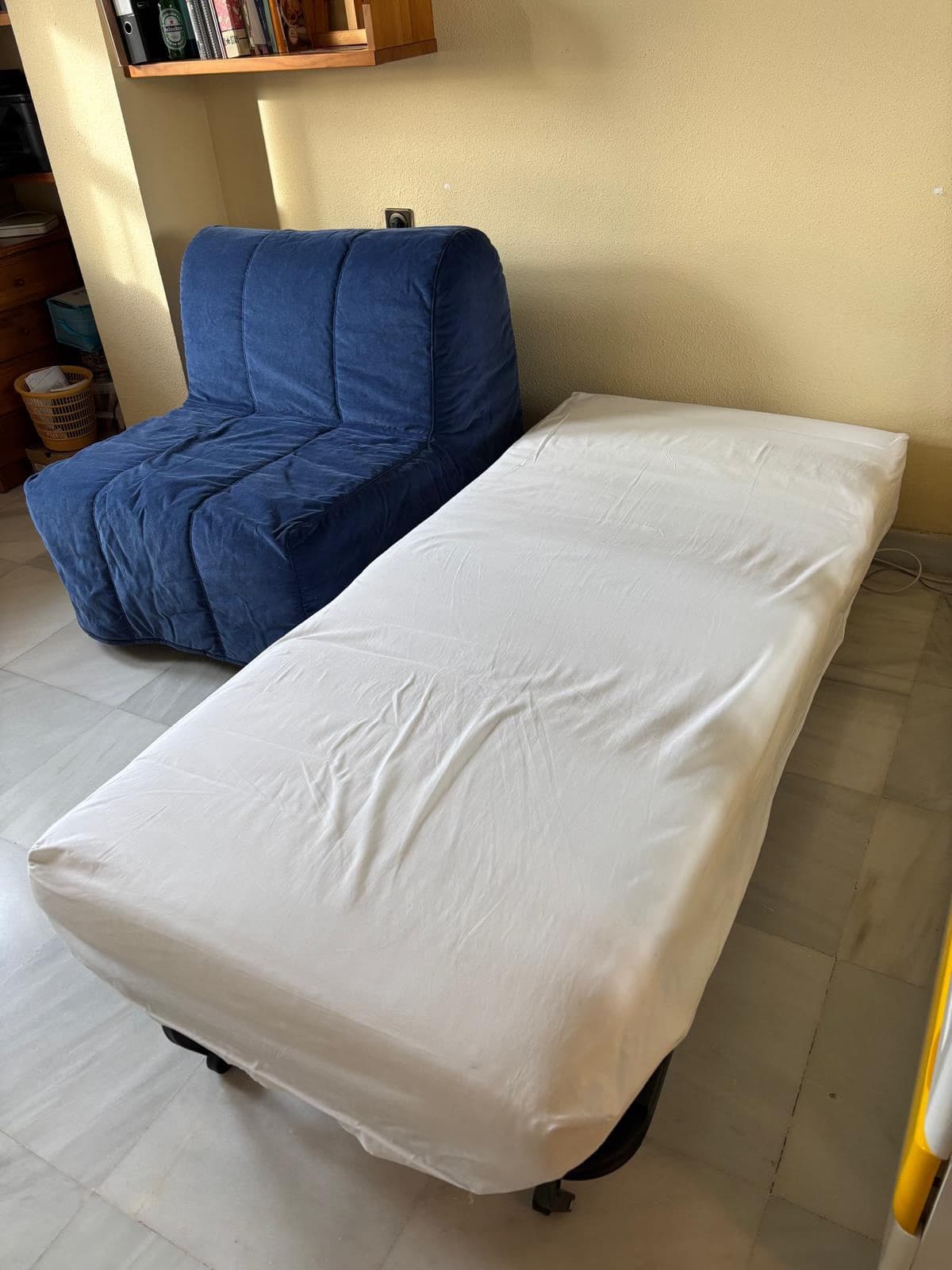LYCKSELE LÖVÅS sillón cama, Vansbro gris oscuro
