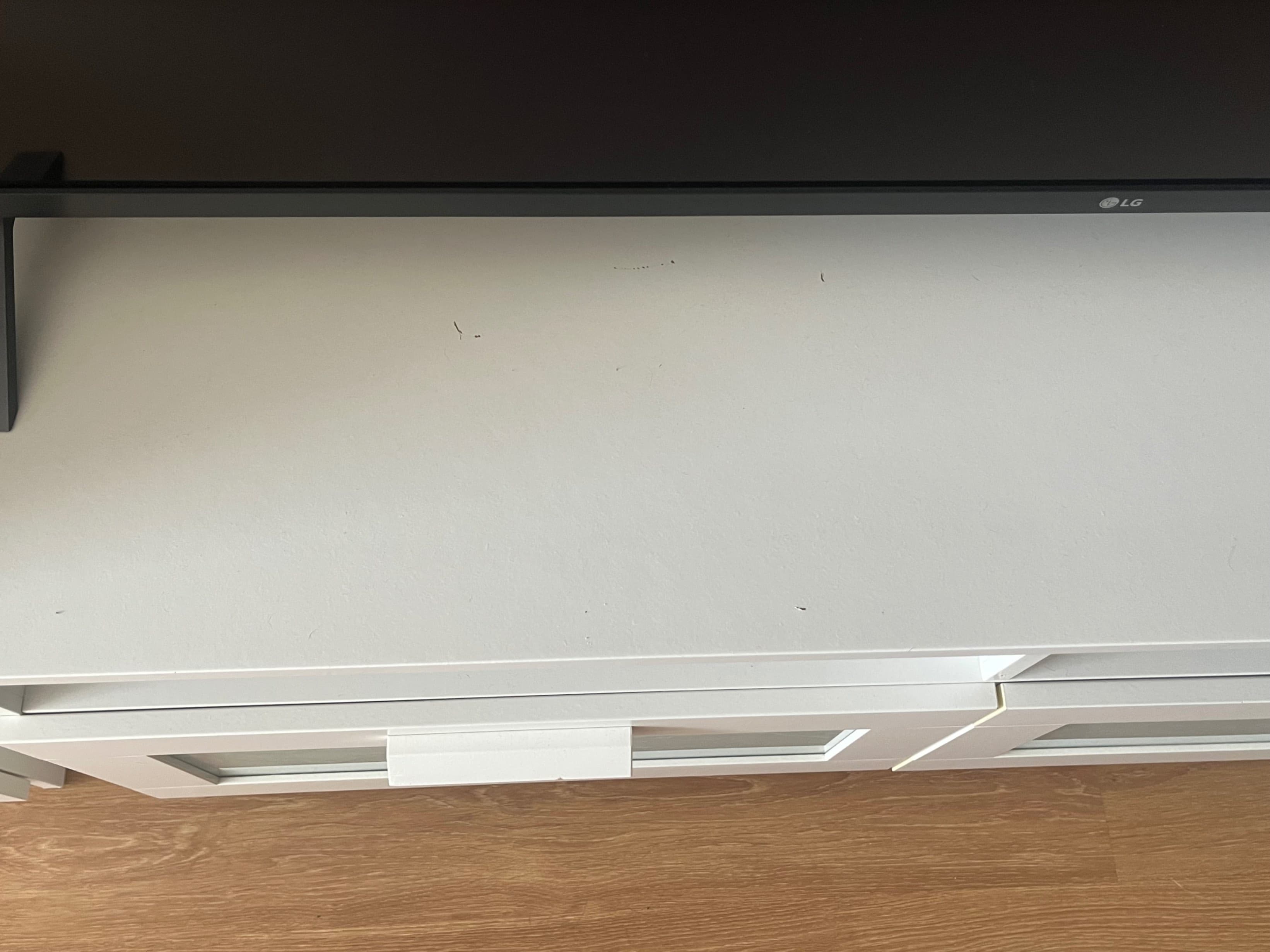 BRIMNES TV bench, white, 120x41x53 cm