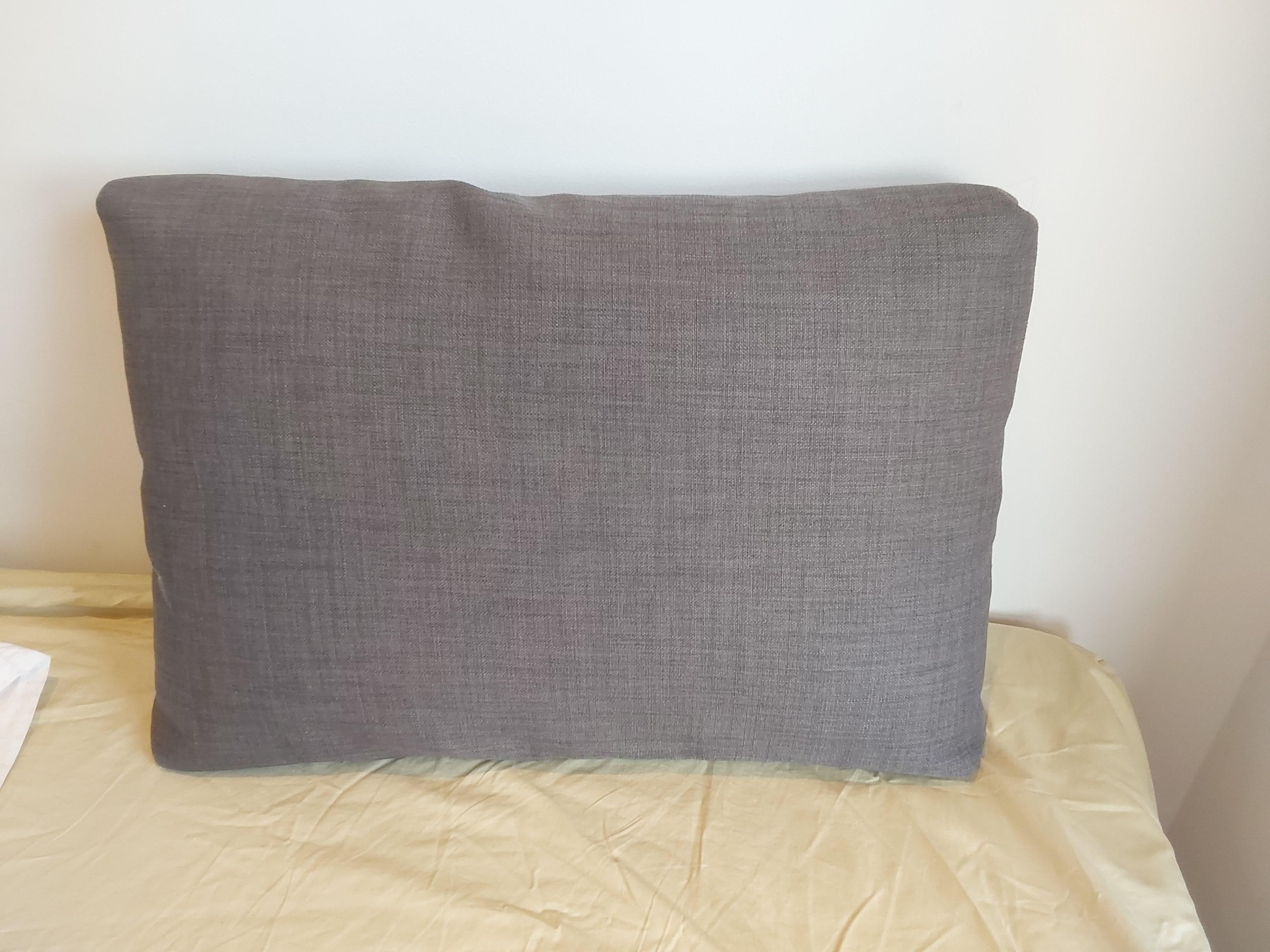 FRIHETEN cushion, Skiftebo dark grey, 67x46 cm
