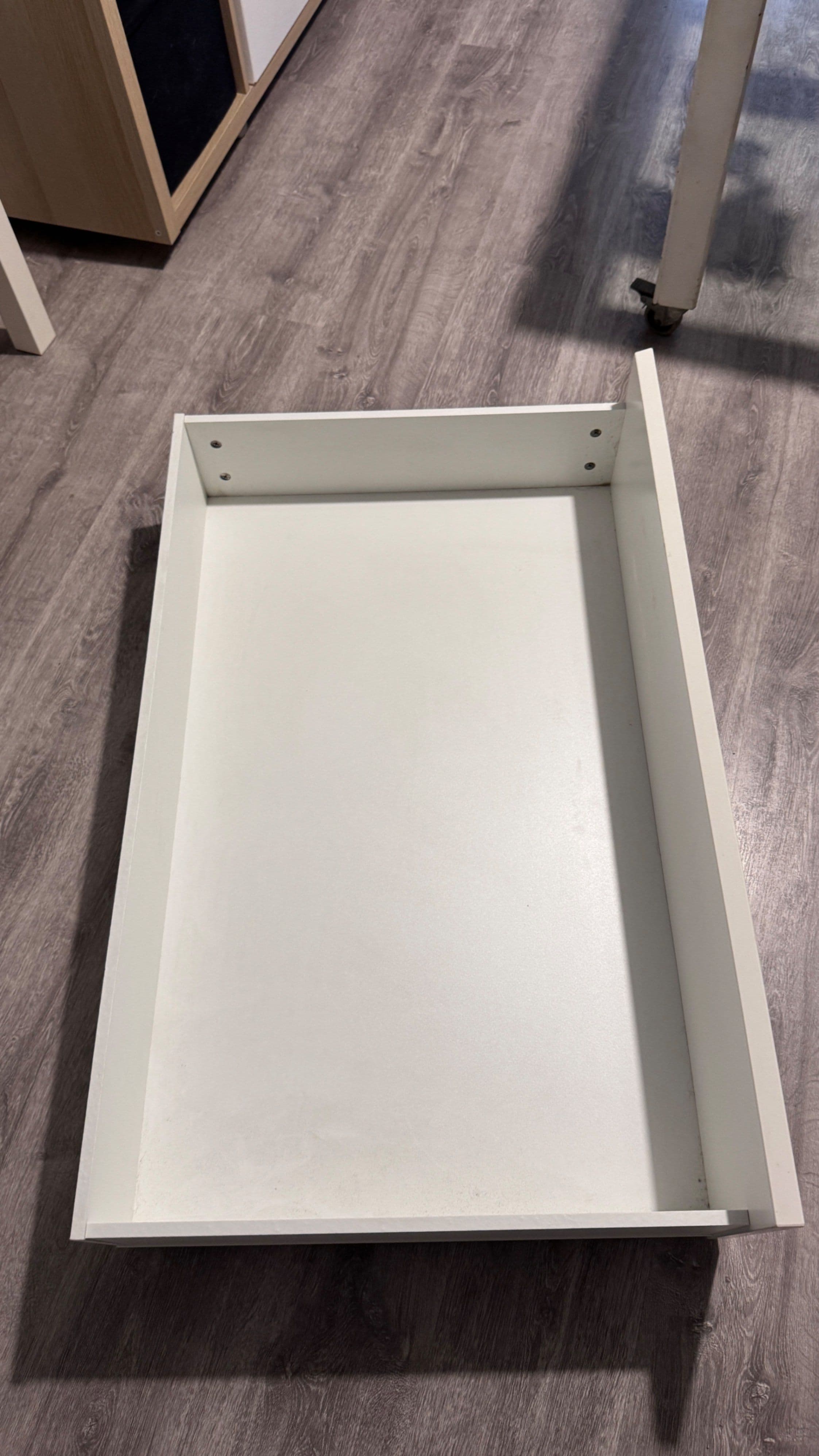 MALM bed storage box for high bed frame, white, 200 cm