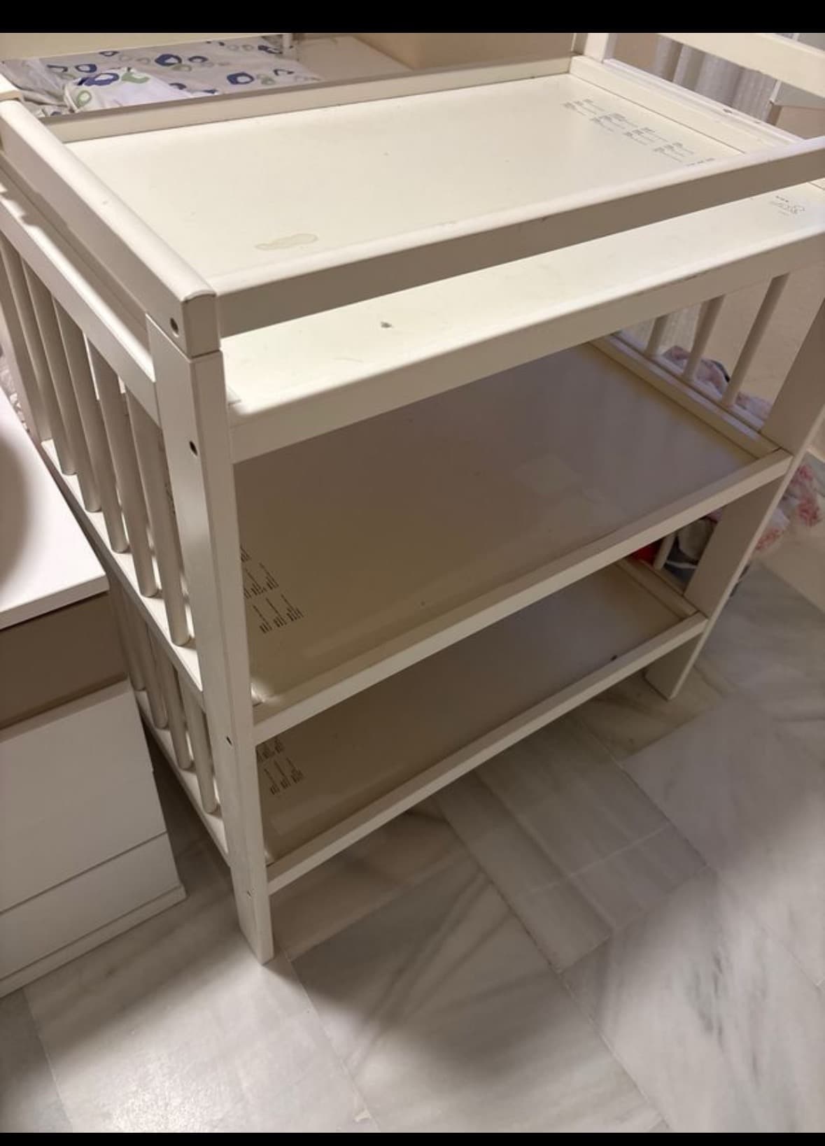 GULLIVER 2-piece baby furniture set, white, 60x120 cm