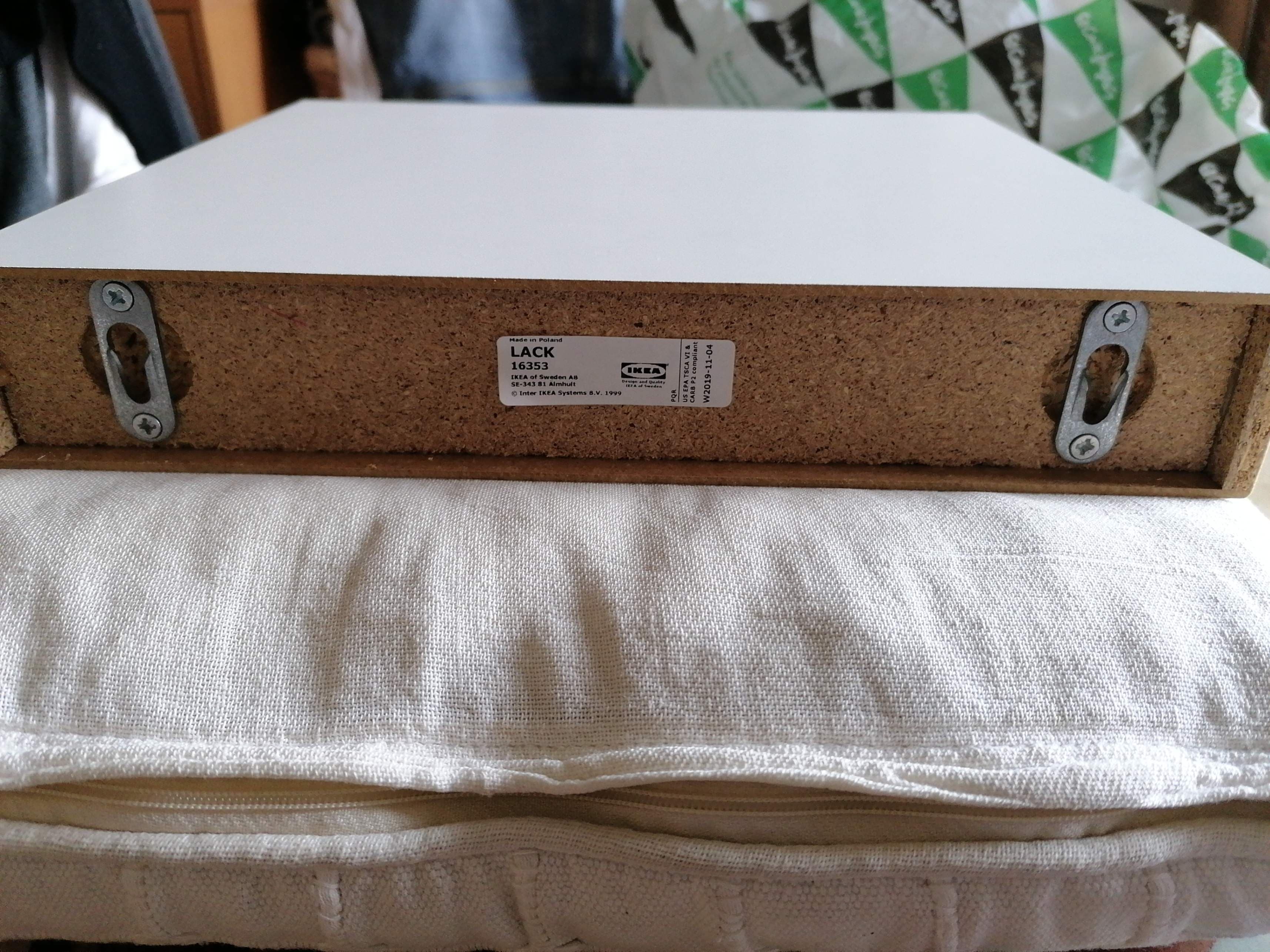 LACK wall shelf, white, 30x26 cm
