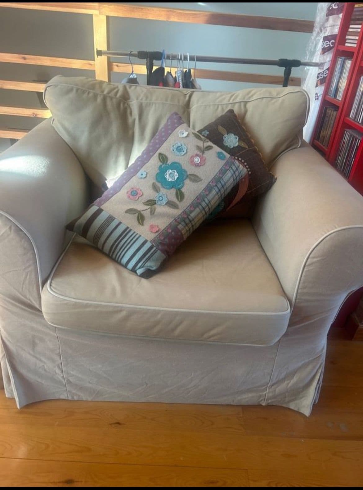 BACKSÄLEN 1,5-seat armchair, Blekinge white