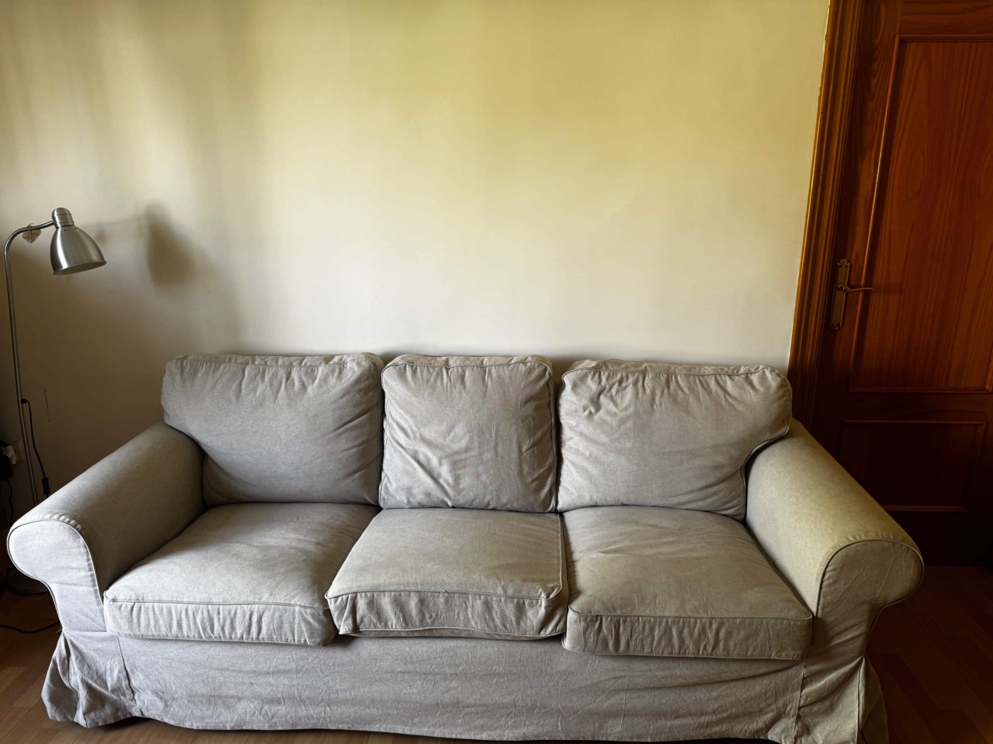 EKTORP 3-seat sofa, Hillared beige
