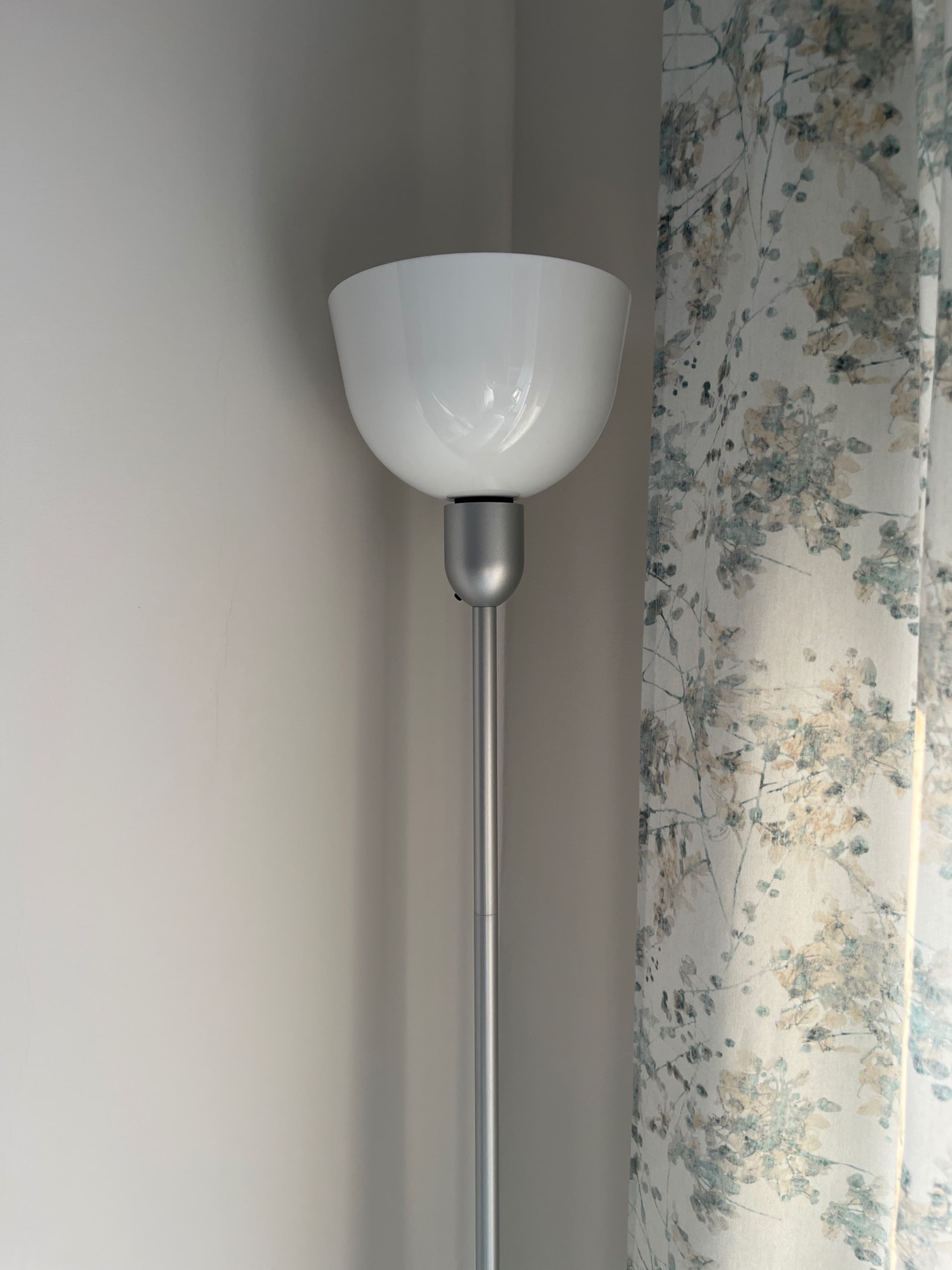 HEKTOGRAM lámpara luz indirecta, gris plata/blanco