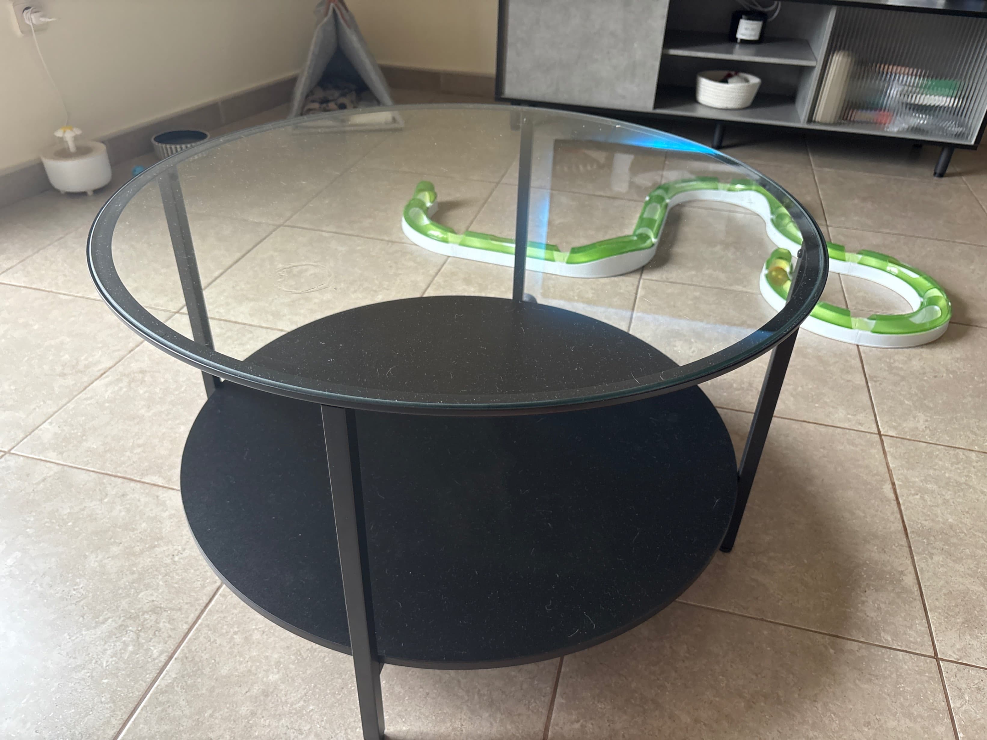 VITTSJÖ erdiko mahaia, beltz-marroia/beira, 75 cm