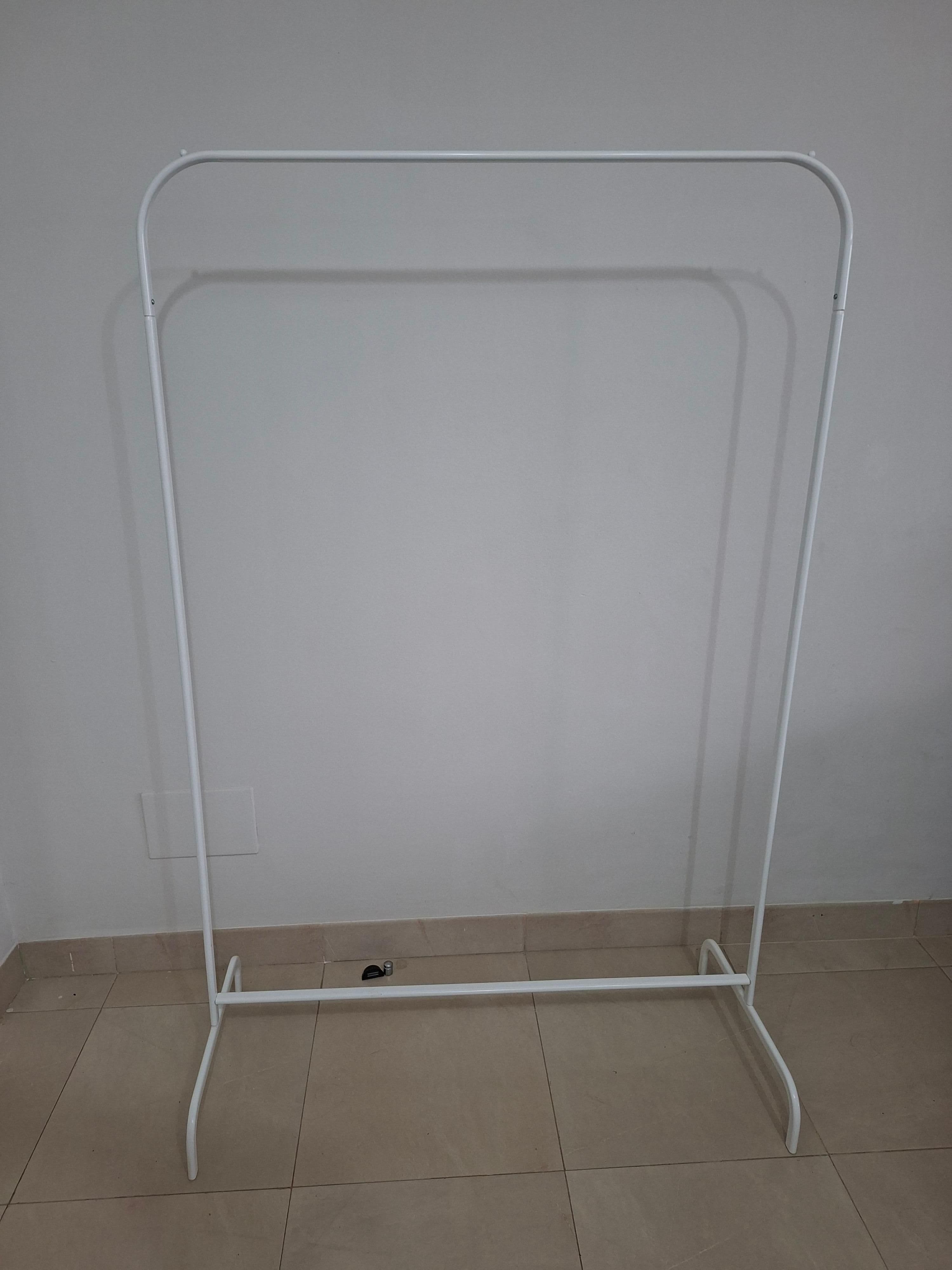 MULIG clothes rack, white, 99x152 cm