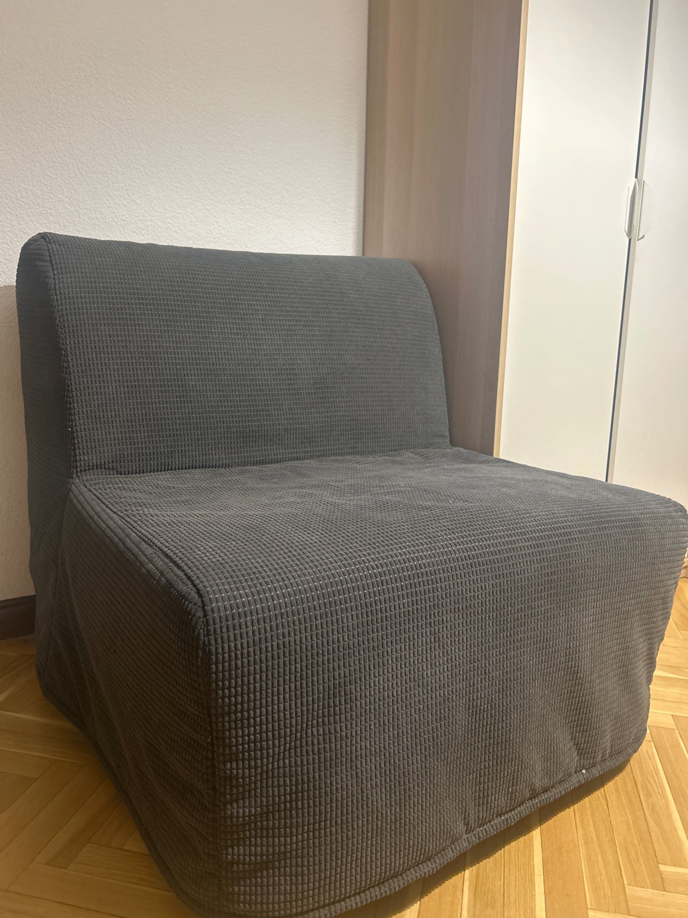 LYCKSELE LÖVÅS sillón cama, Vansbro gris oscuro