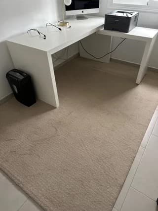 MALM escritorio con tablero extraíble, blanco, 151x65 cm