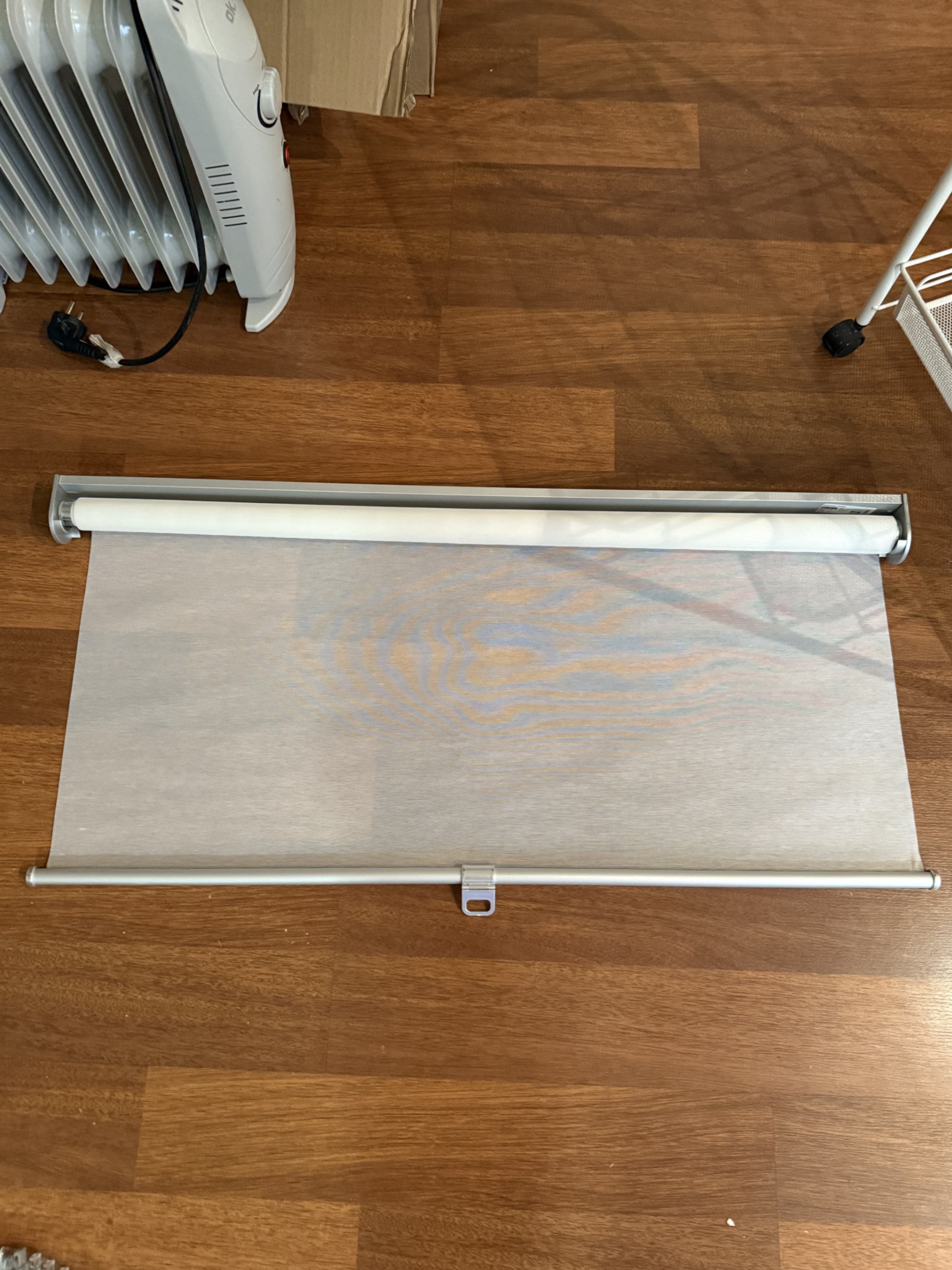 SKOGSKLÖVER roller blind, white, 80x195 cm