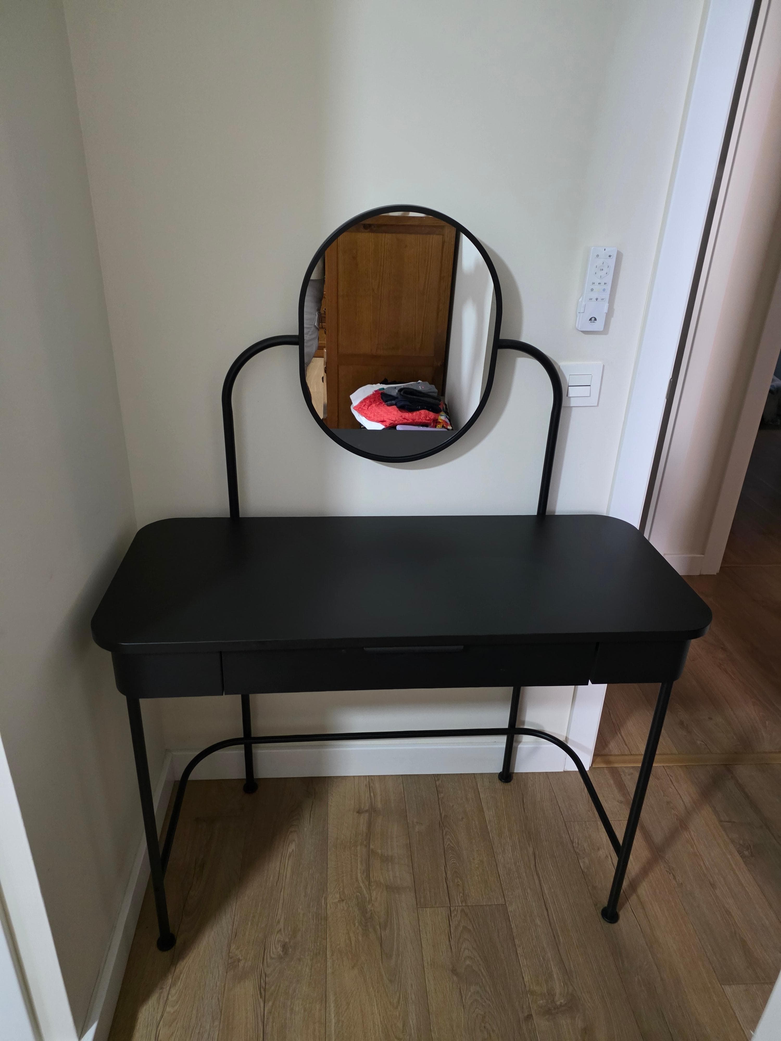 GRÅFJÄLLET dressing table, anthracite, 100x42 cm