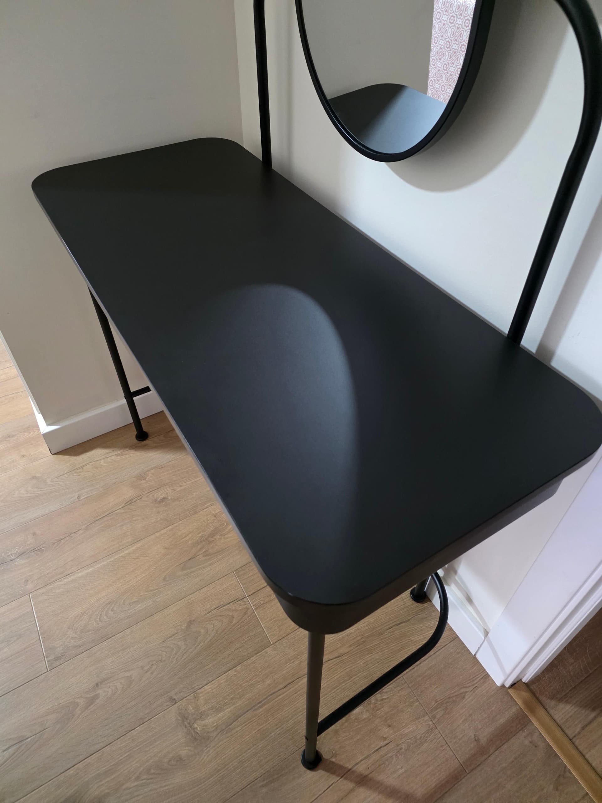 GRÅFJÄLLET toucador, antracita, 100x42 cm