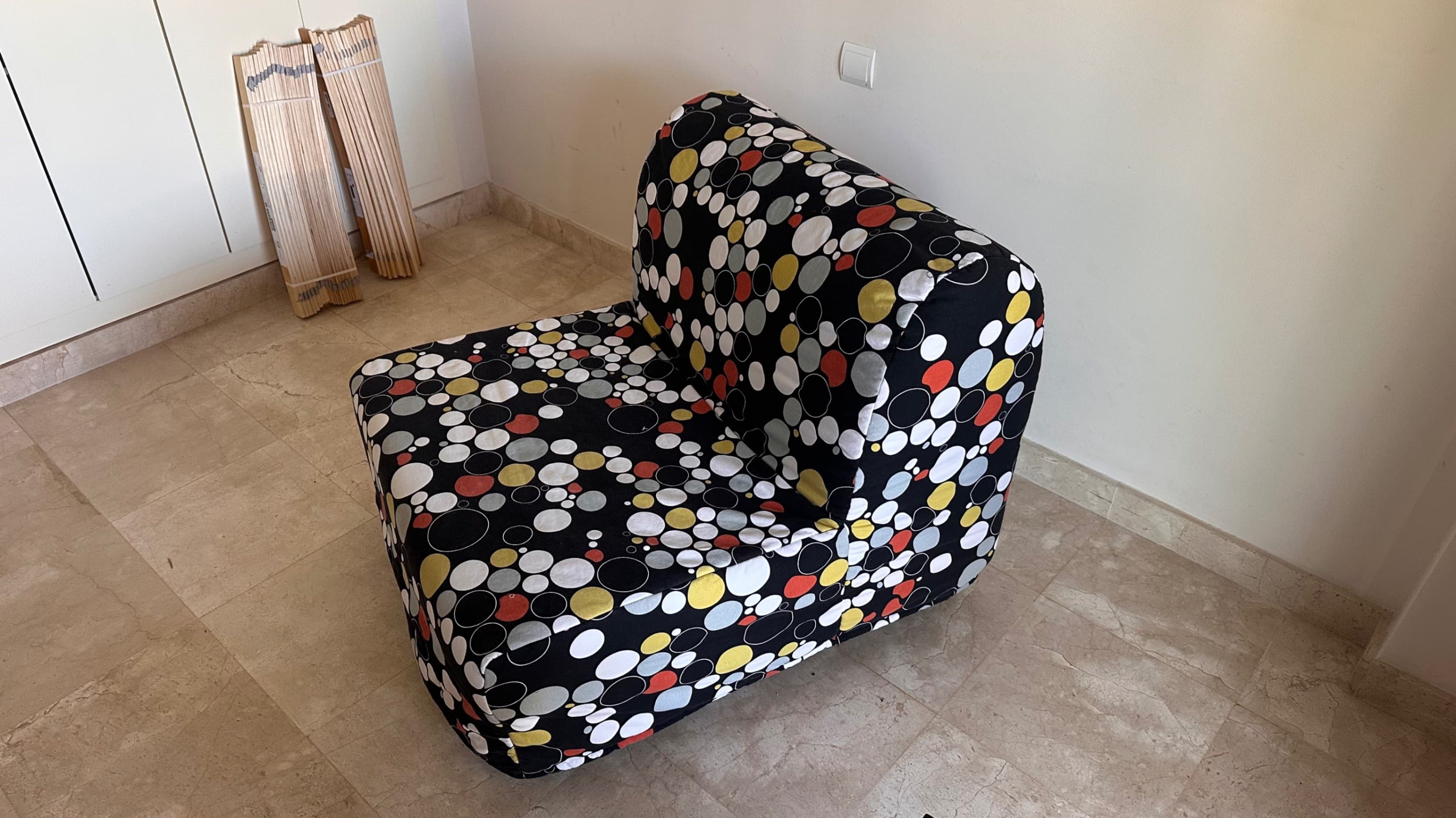 LYCKSELE LÖVÅS sillón cama, Vansbro gris oscuro