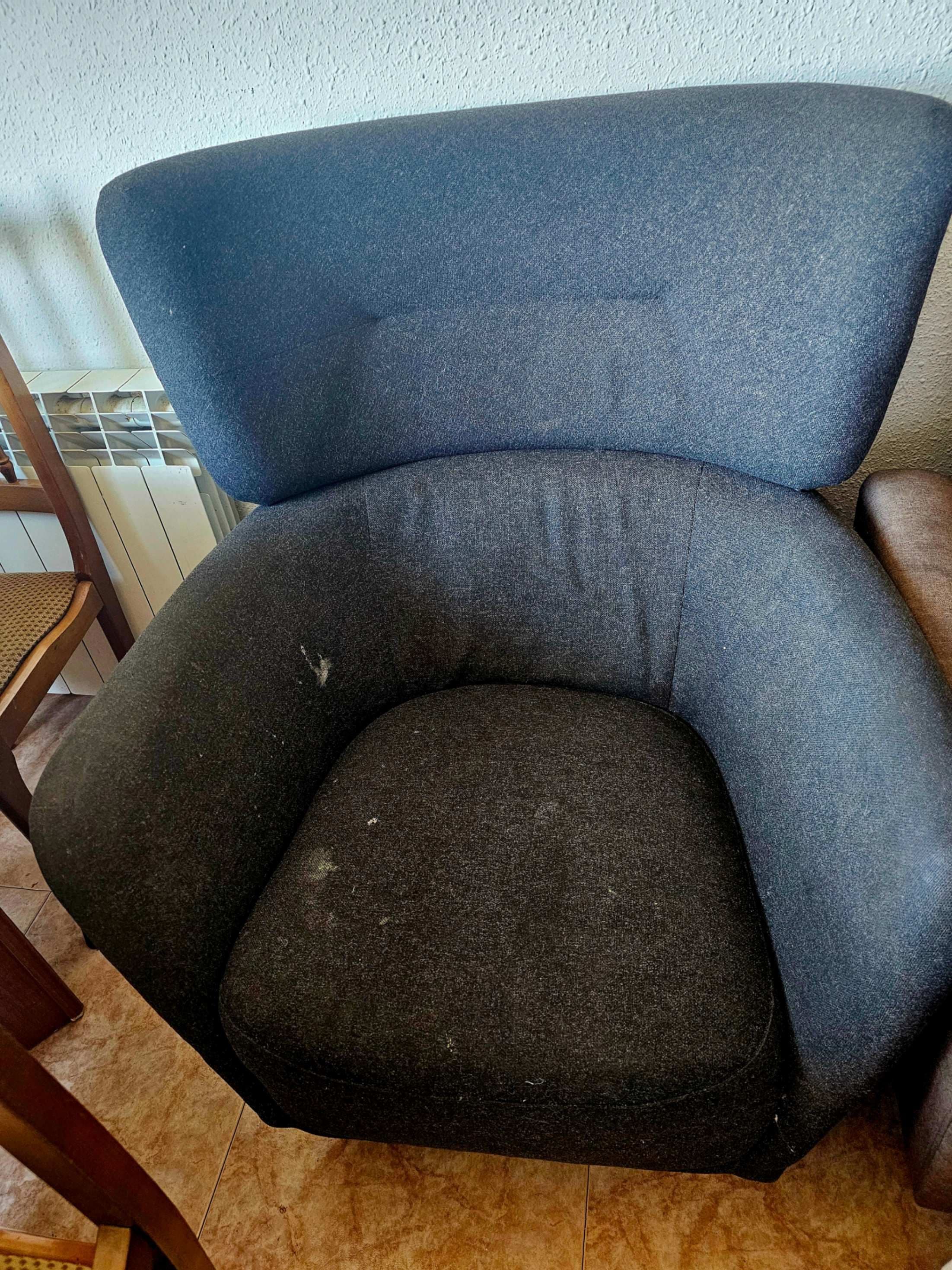 OSKARSHAMN wing chair, Tibbleby beige/grey