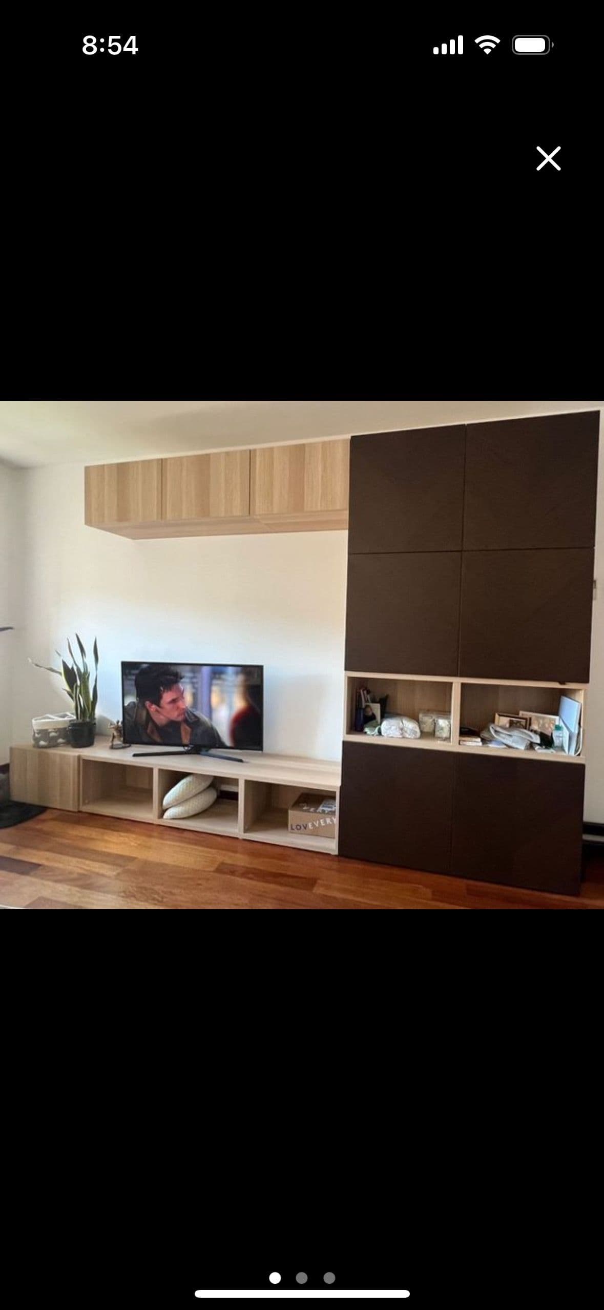 BESTÅ shelf unit with doors, black-brown/Hanviken black-brown, 120x42x64 cm