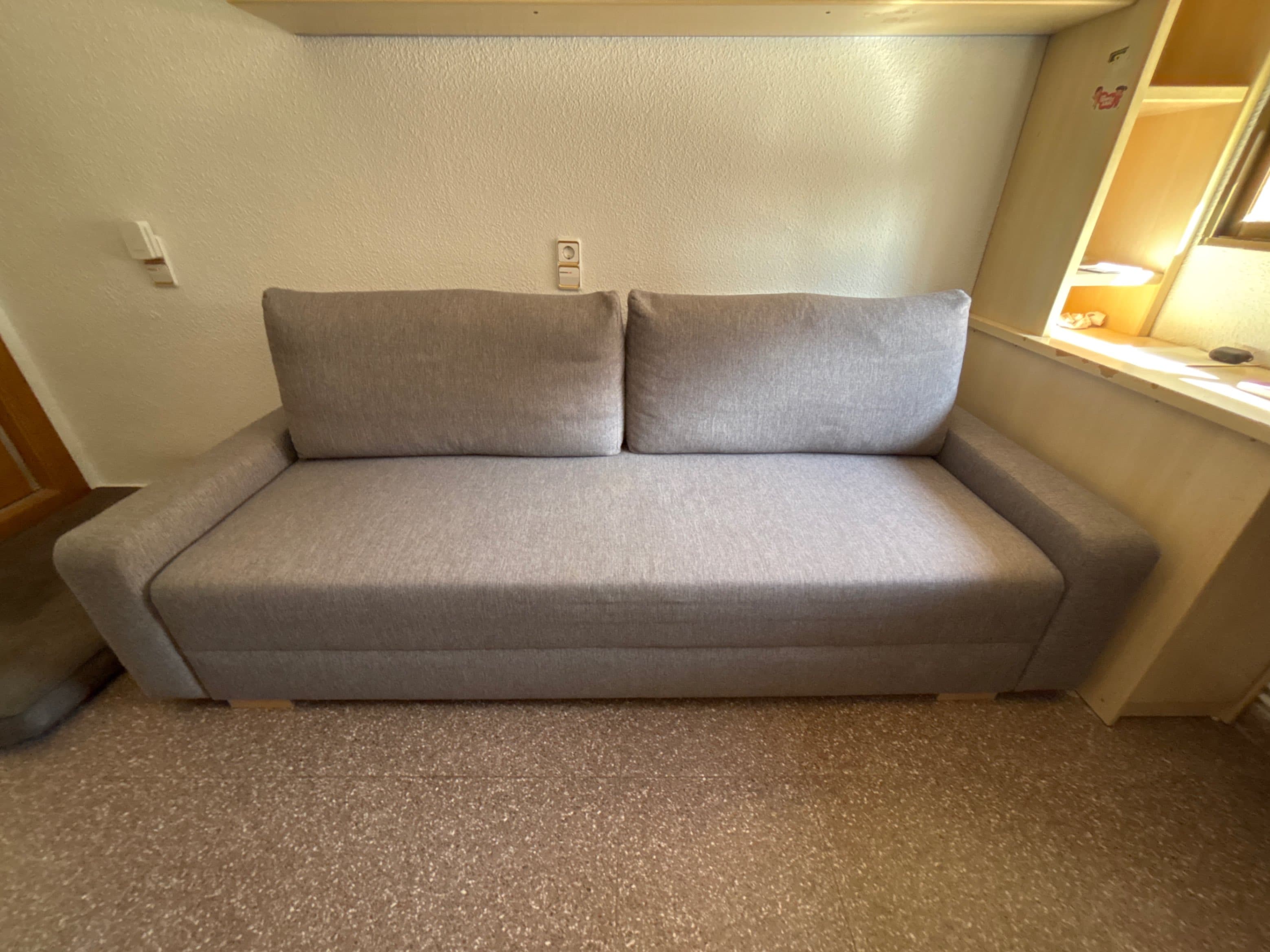 GRÄLVIKEN Sofá cama 3 plazas, gris
