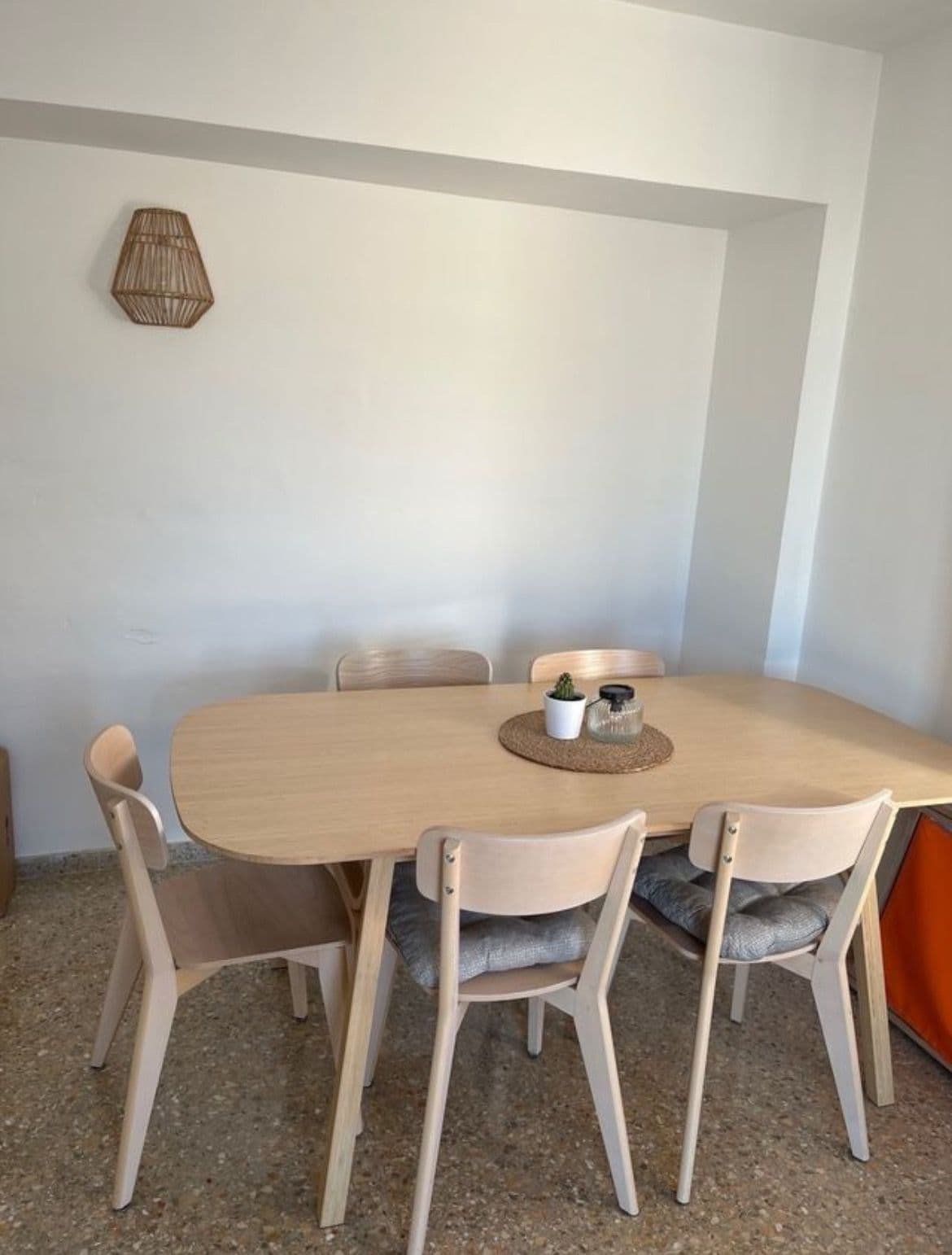 VOXLÖV dining table, light bamboo, 180x90 cm