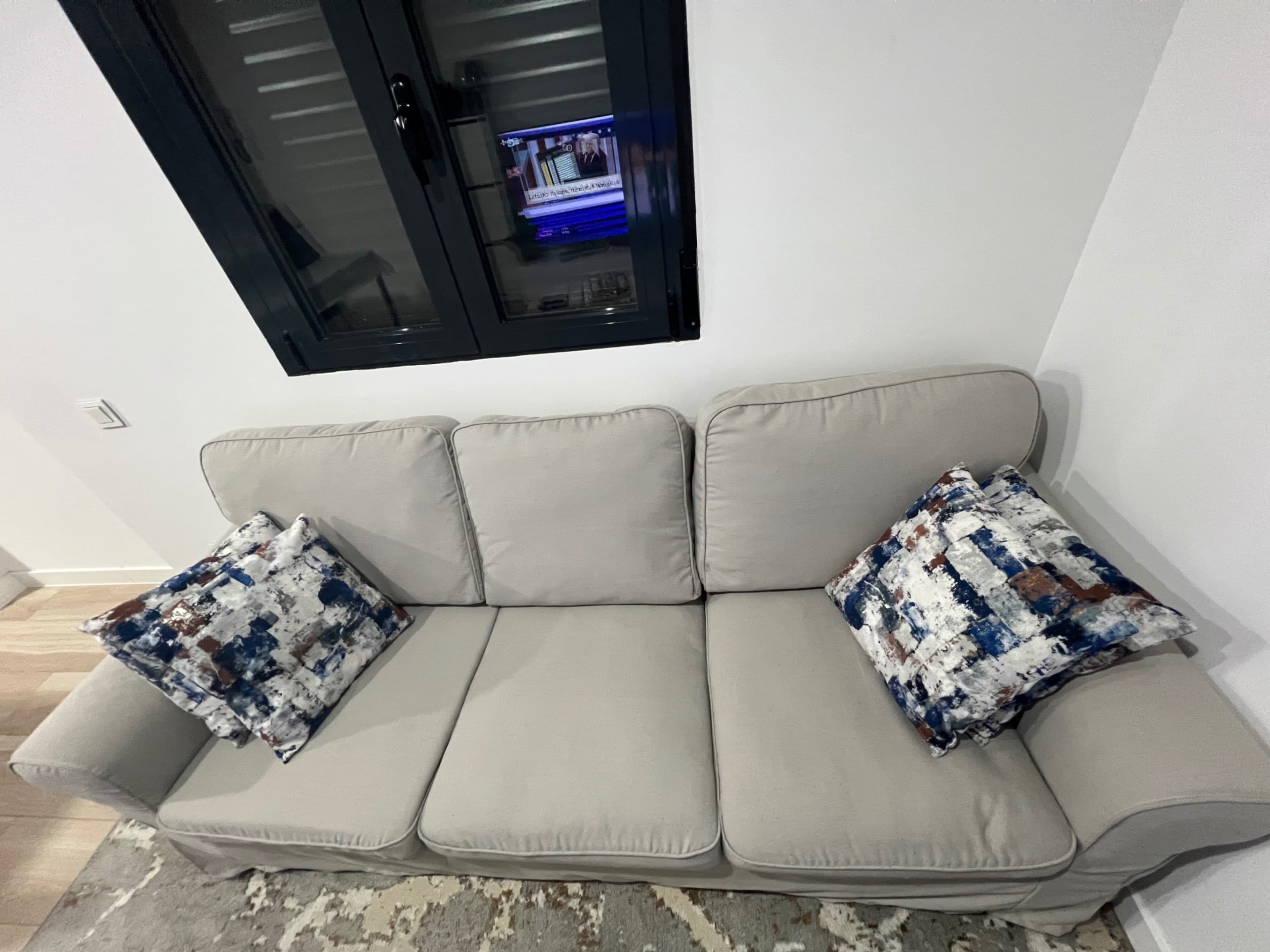 EKTORP 3-seat sofa, Hillared beige