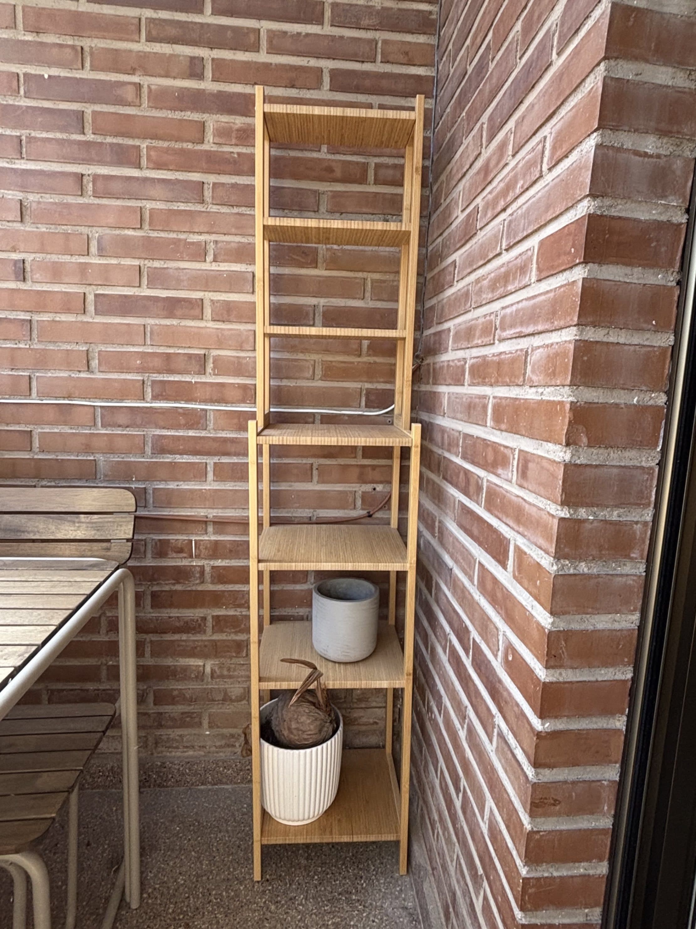 RÅGRUND estante, bambú, 33 cm