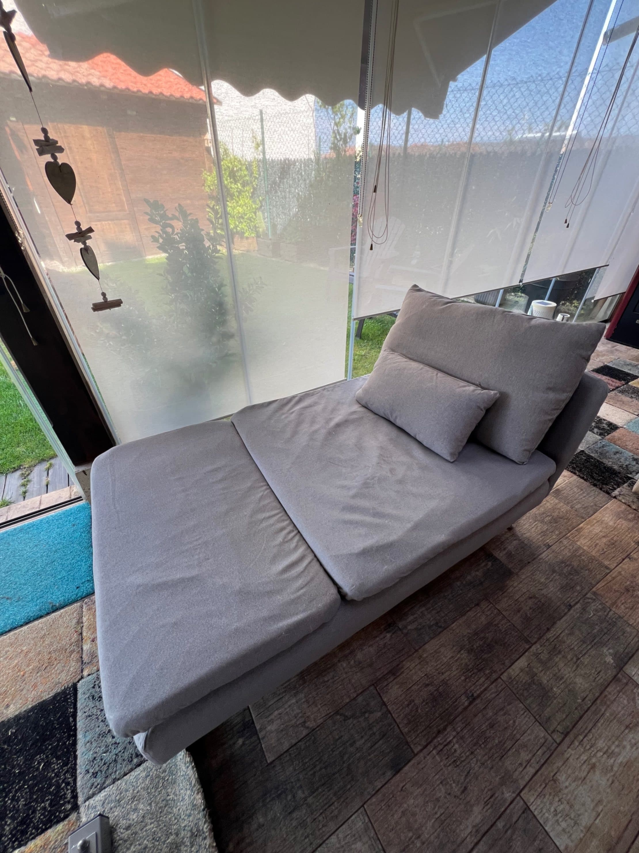SÖDERHAMN chaise longue, Tonerud gris