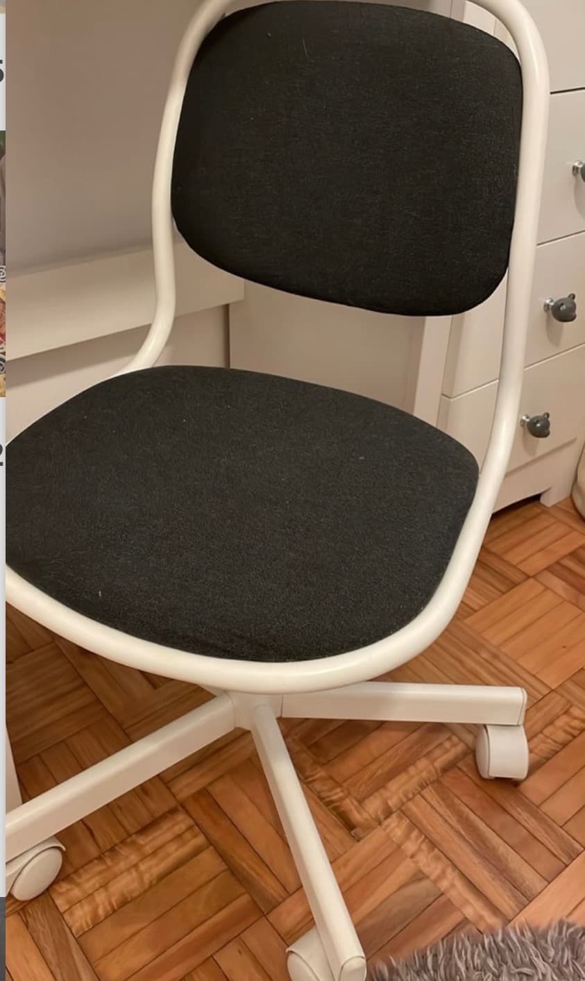 ÖRFJÄLL children's desk chair, white/Vissle light grey