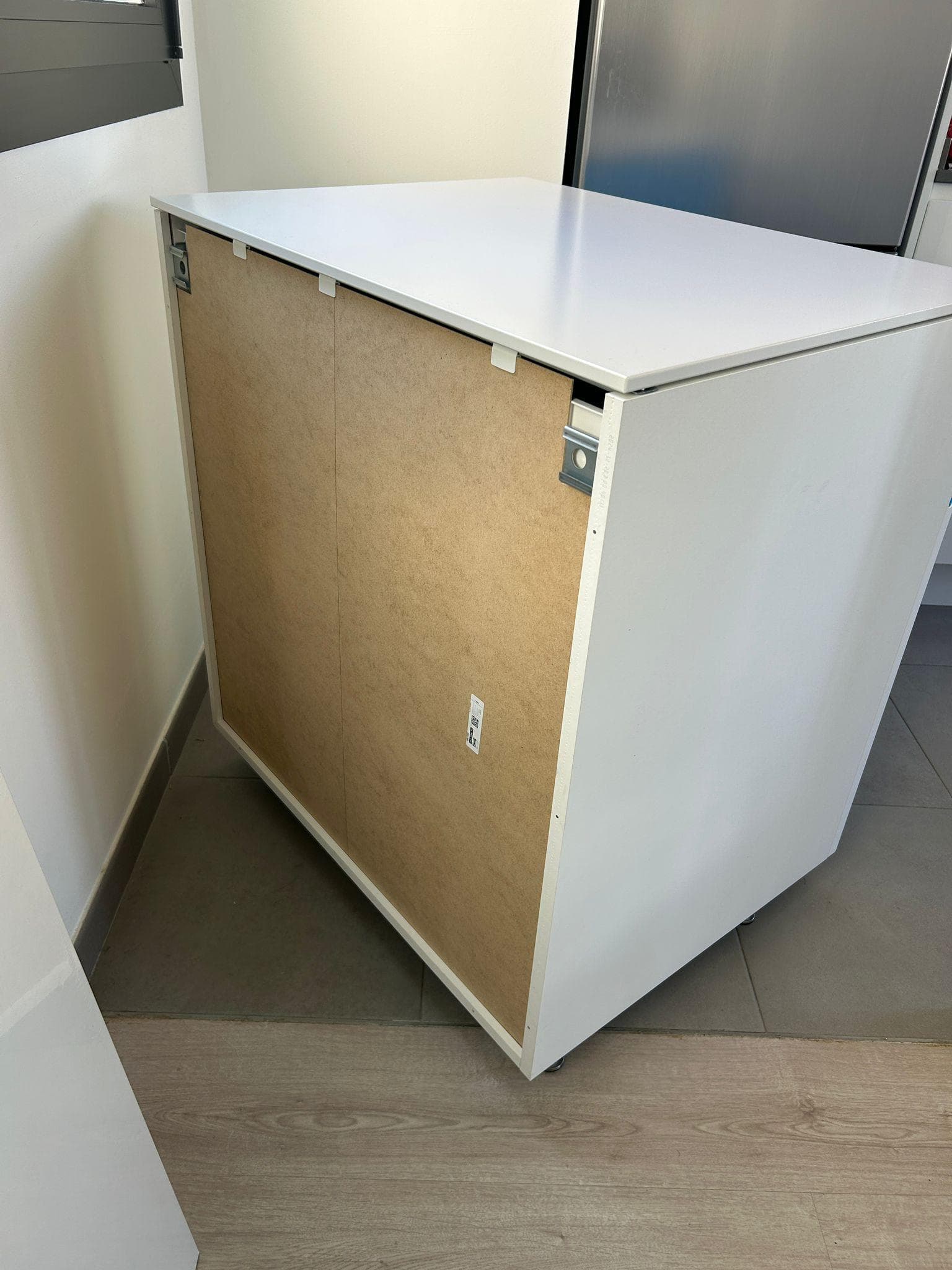 METOD / MAXIMERA armario bajo con cajón y 2 puertas, blanco/Voxtorp blanco mate, 80x60 cm