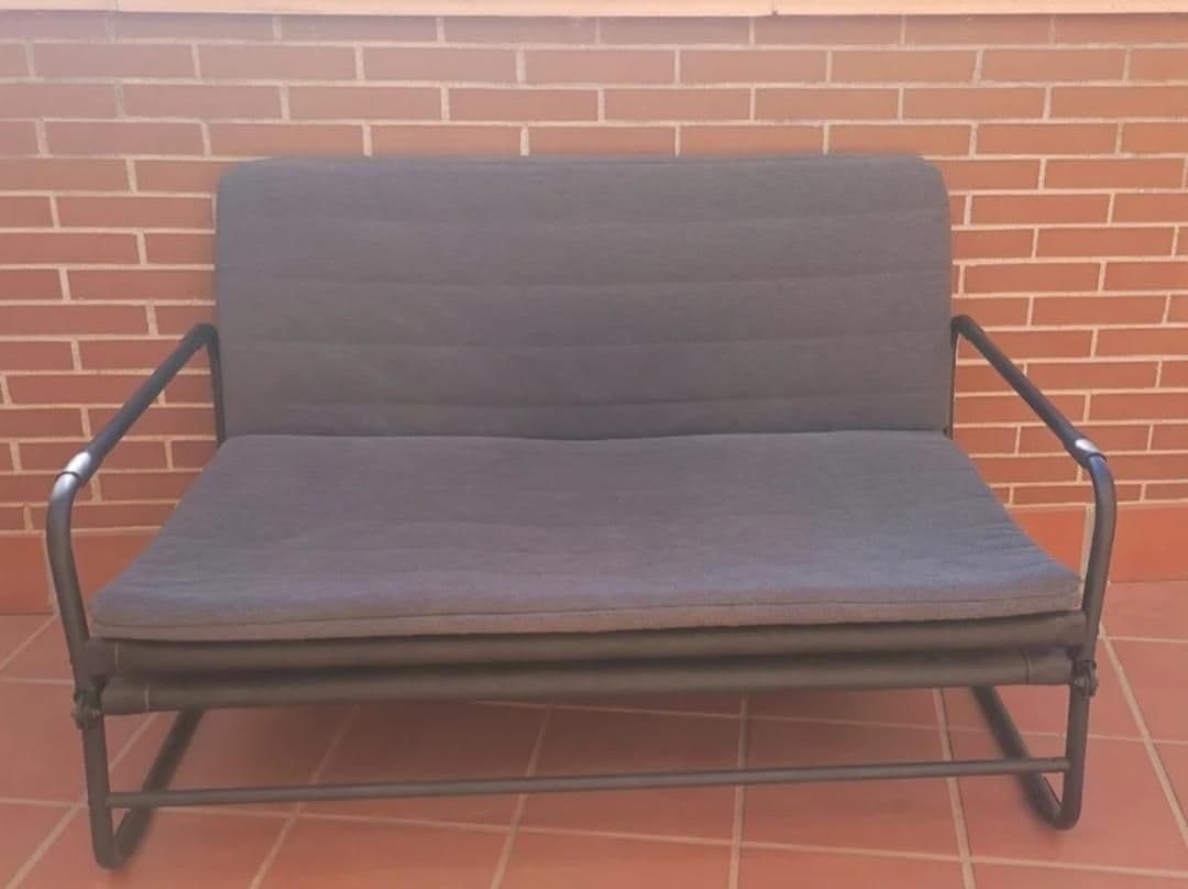 HAMMARN sofá cama, Knisa gris oscuro/negro