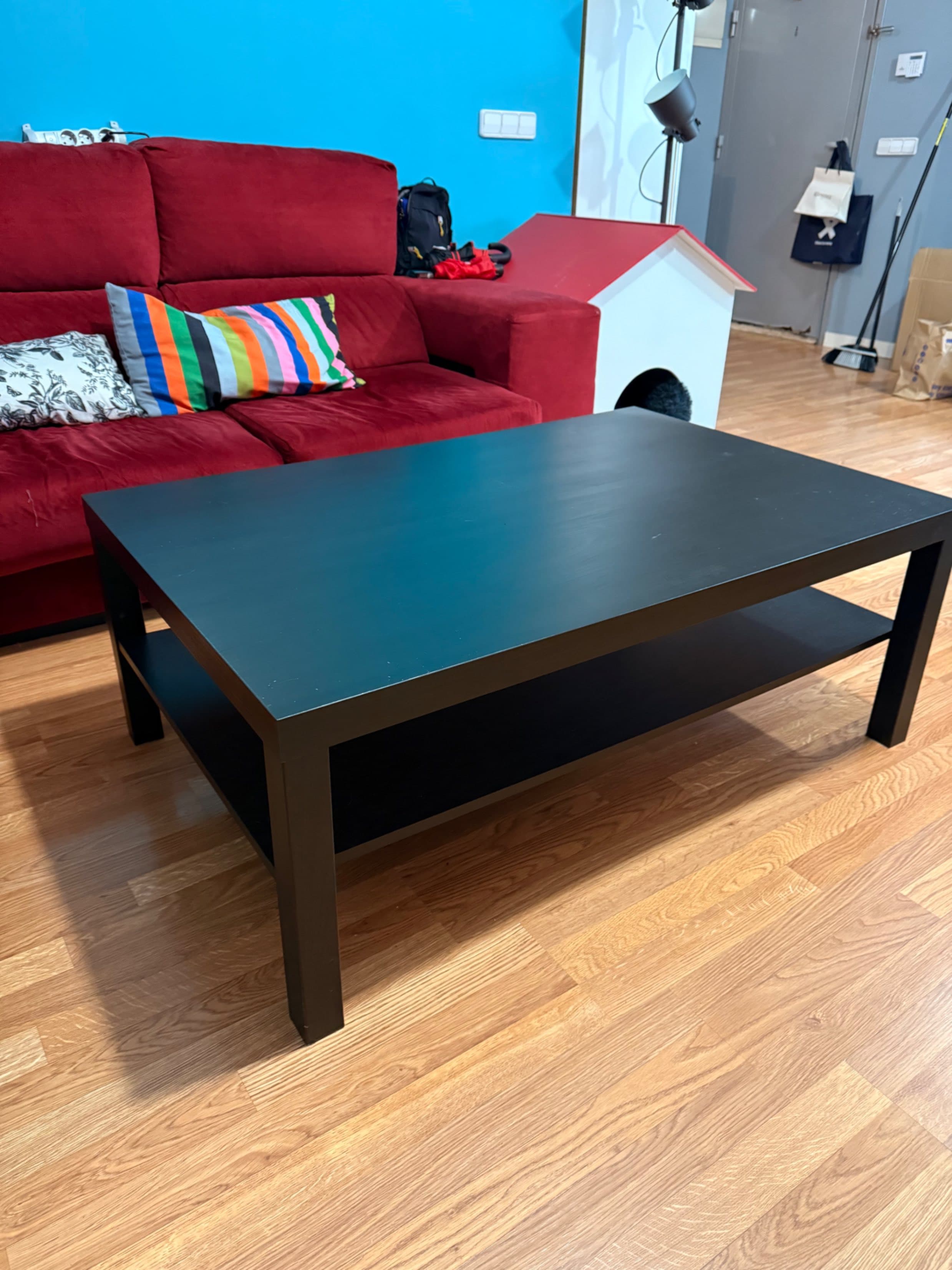 LACK Mesa de centro, negro-marrón, 118x78 cm