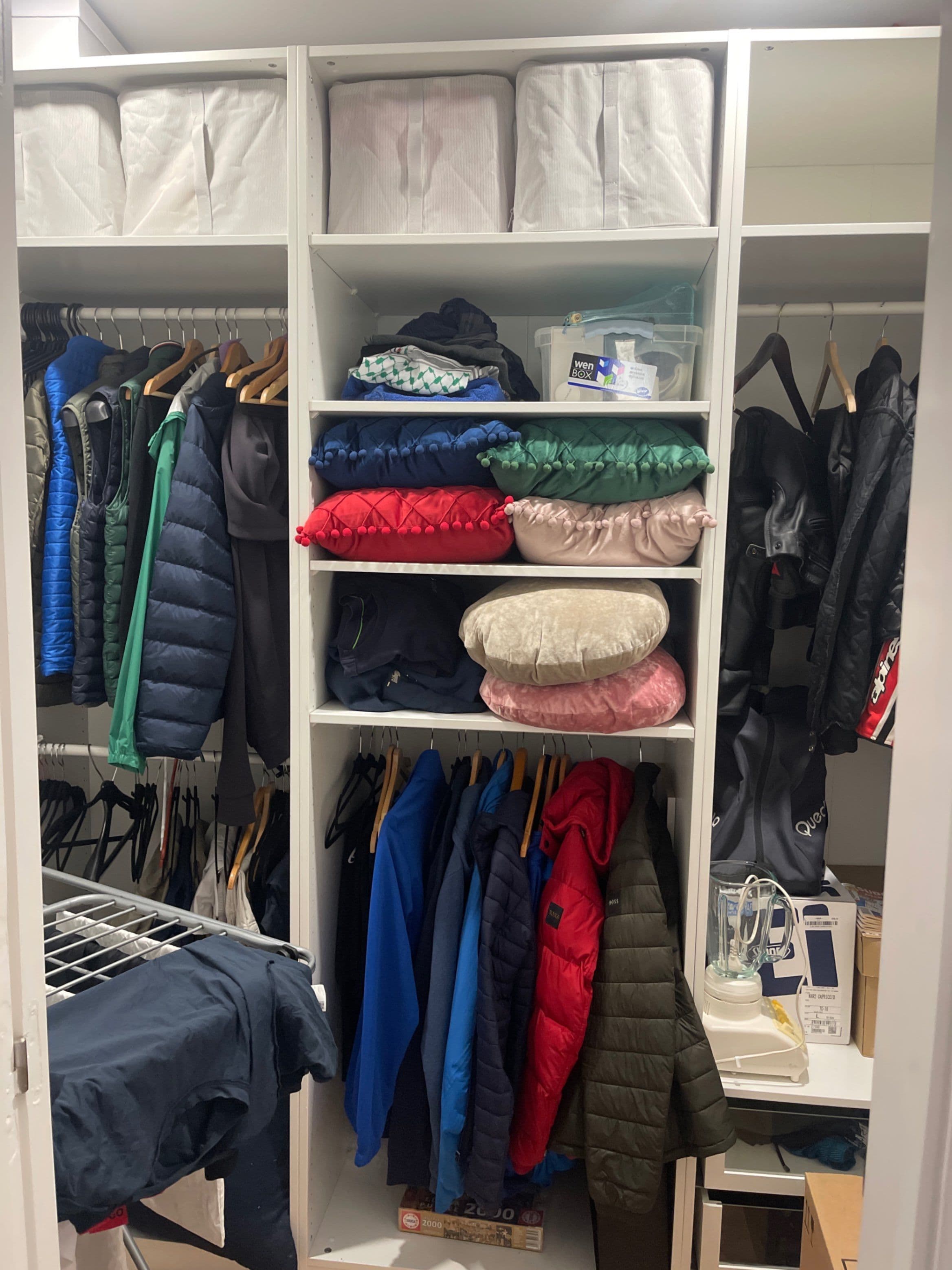 PAX wardrobe frame, white, 75x58x236 cm