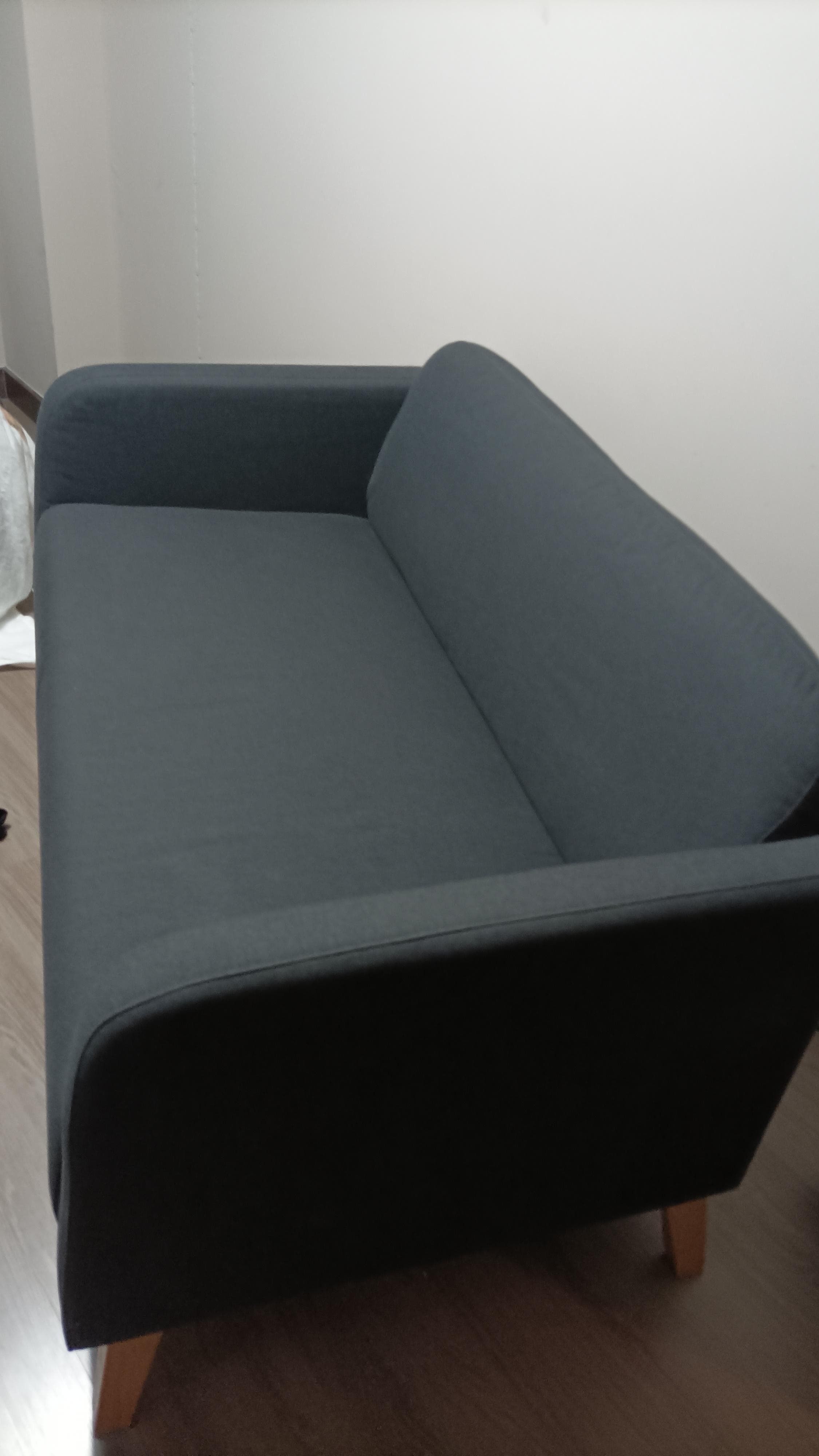 LINANÄS 2-seat sofa, Vissle dark grey