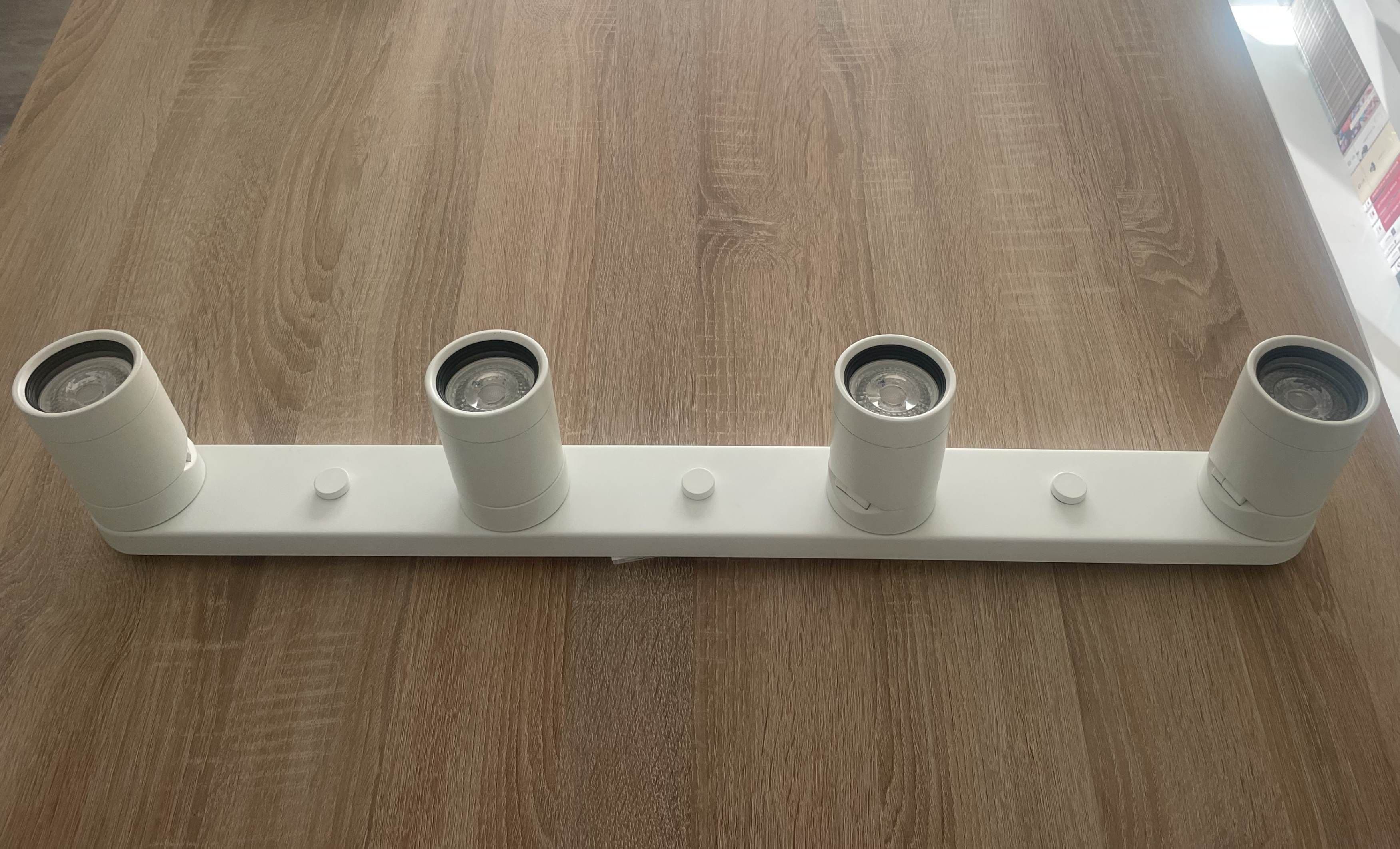 NYMÅNE ceiling spotlight with 4 spots, white
