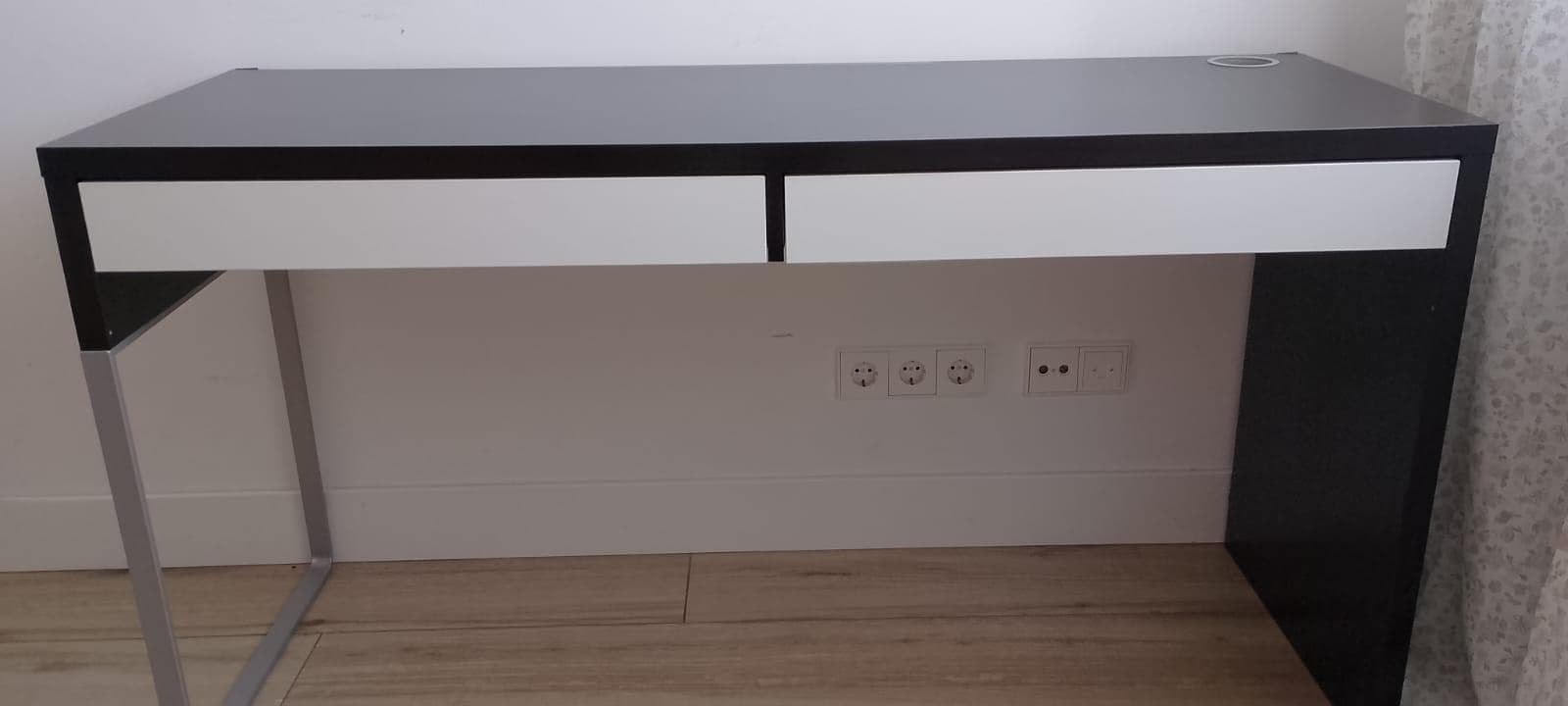 MICKE escritorio, branco, 142x50 cm