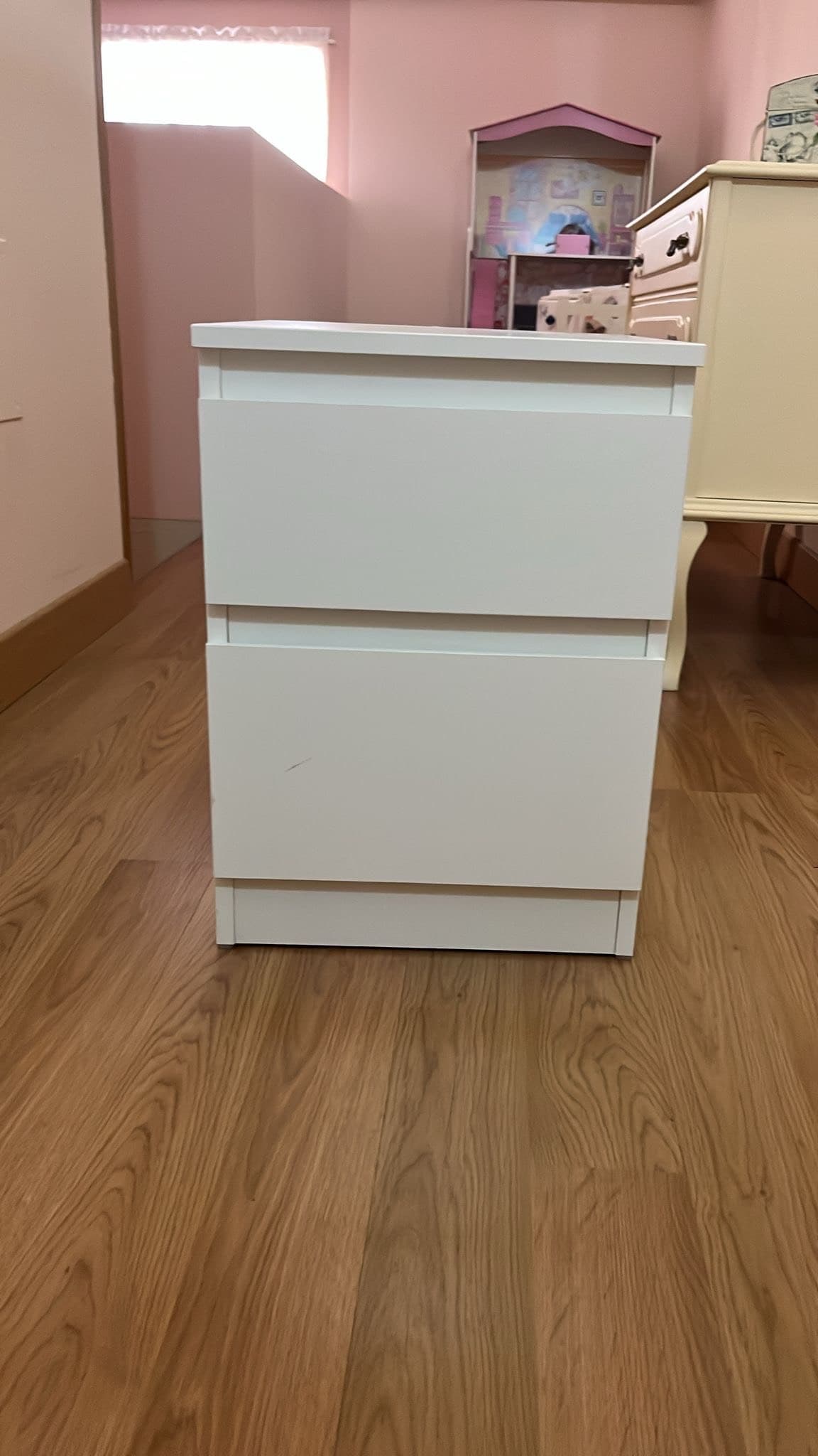 KULLEN cómoda de 2 caixóns, branco, 35x49 cm