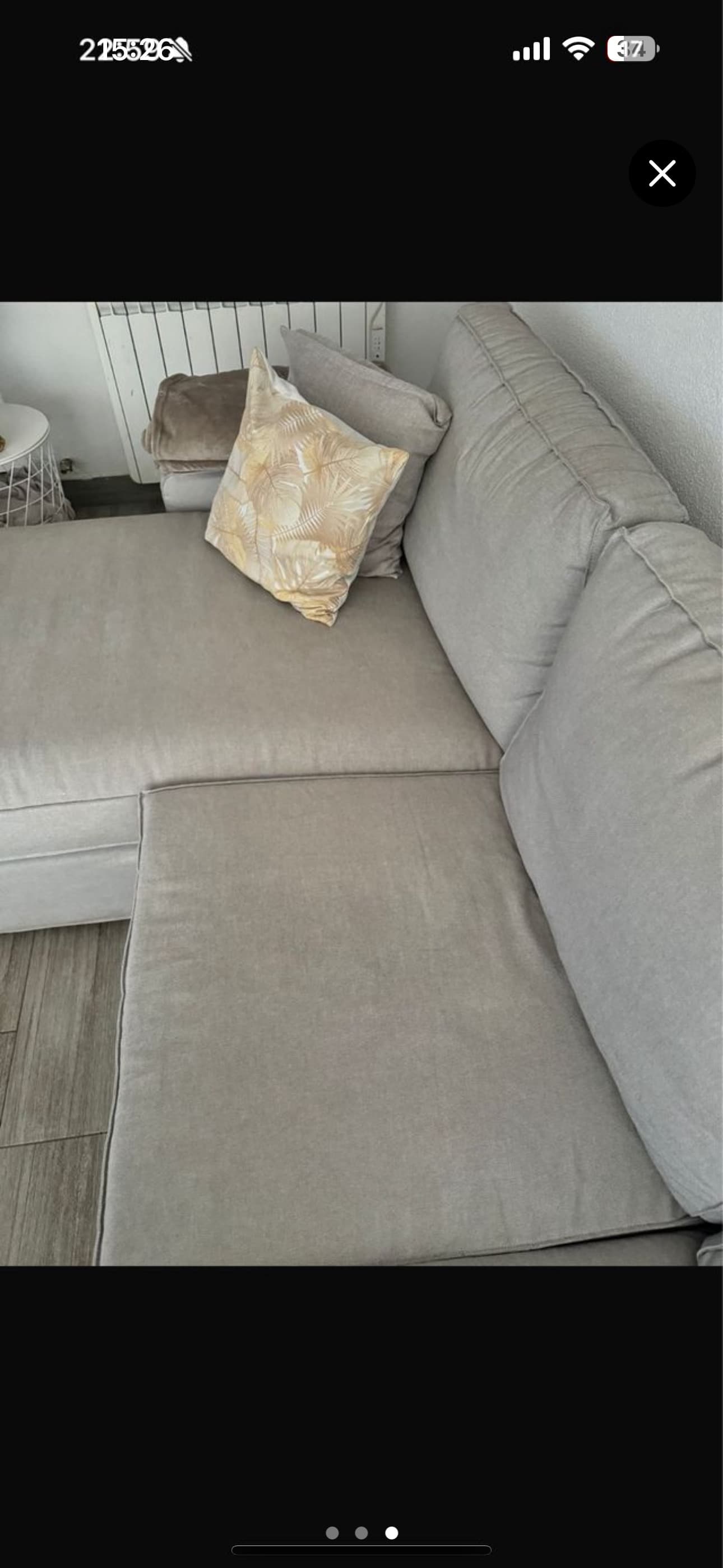KIVIK sofá de 4 plazas con chaiselongue, Tibbleby beis/gris