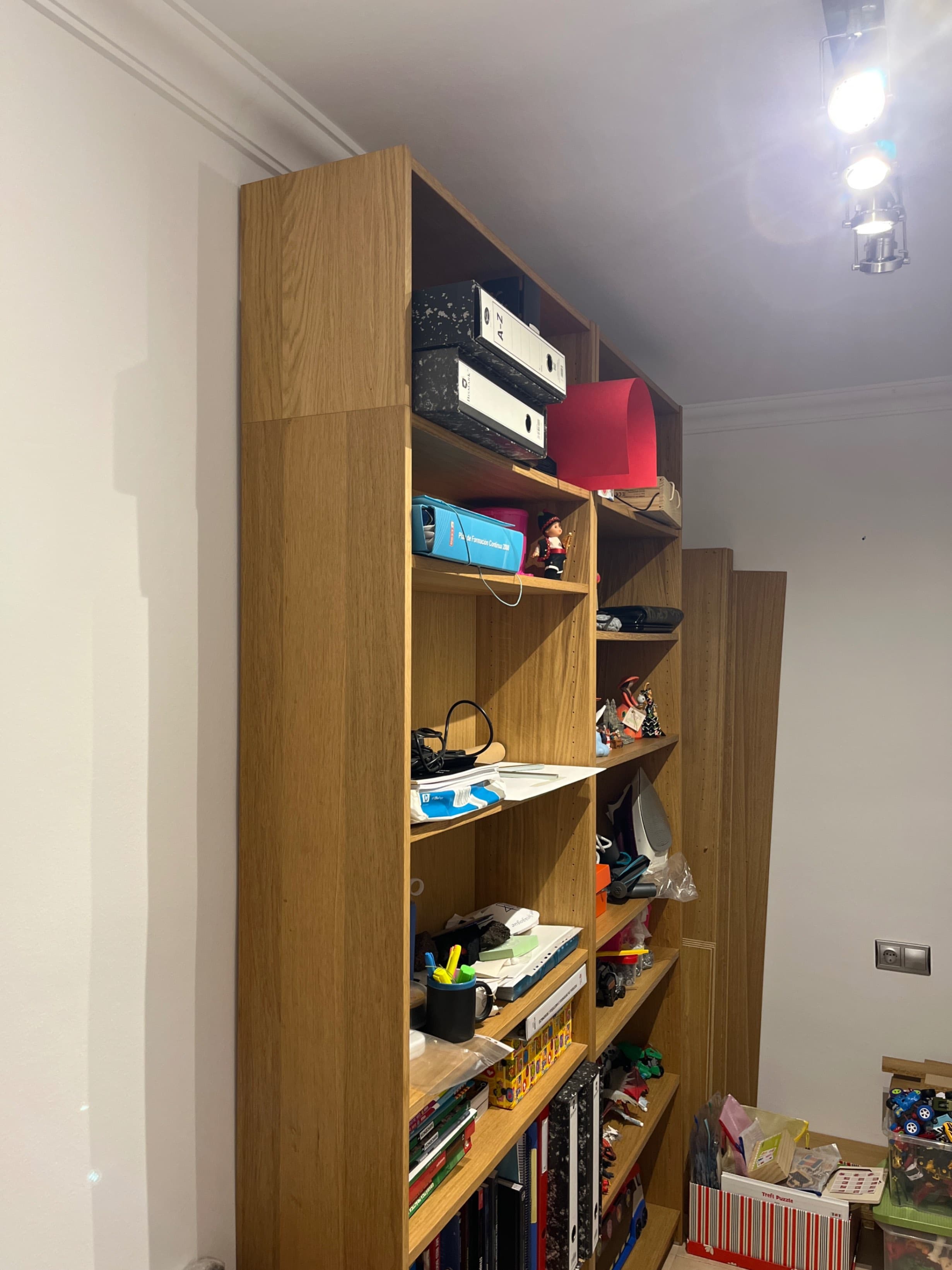 BILLY libraría, efecto carballo, 80x28x202 cm