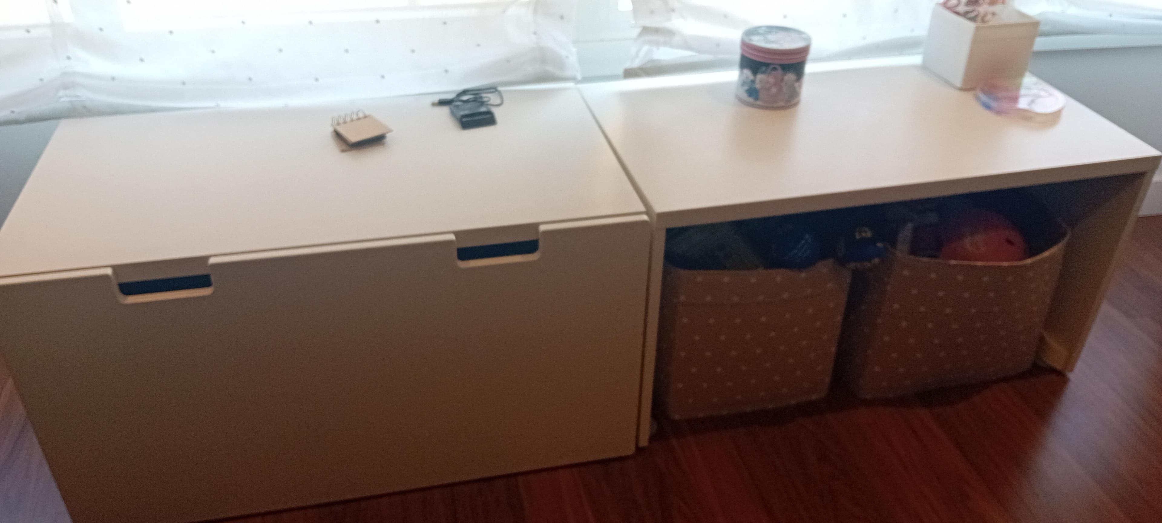 NORDLI cómoda de 2 cajones, blanco, 80x54 cm