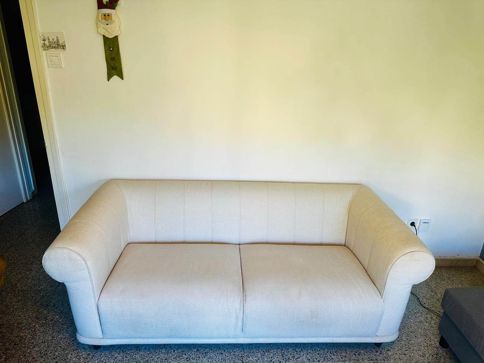 VISKAFORS 3 eserlekuko sofa, Lejde beix argia/urkia
