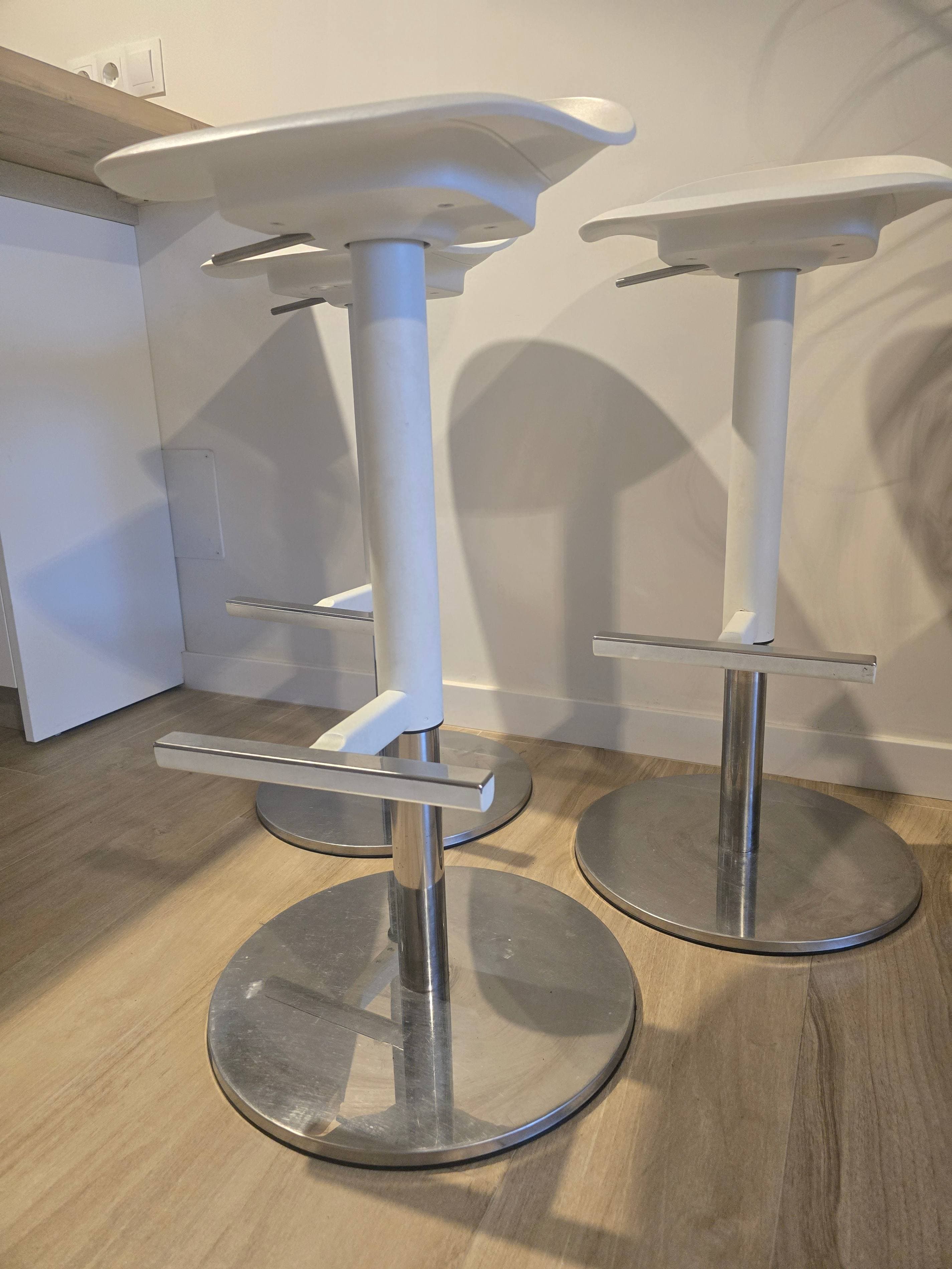 JANINGE bar stool, white, 76 cm
