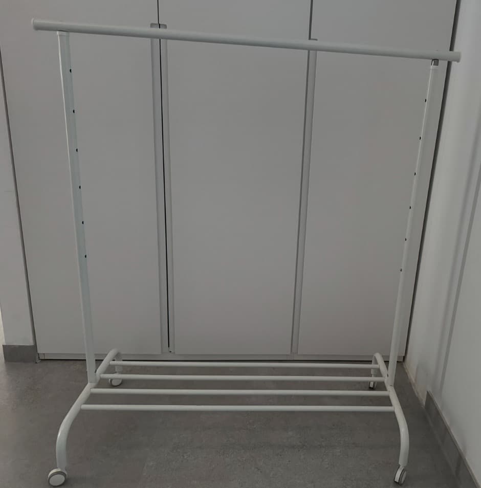 RIGGA Burro para ropa, blanco