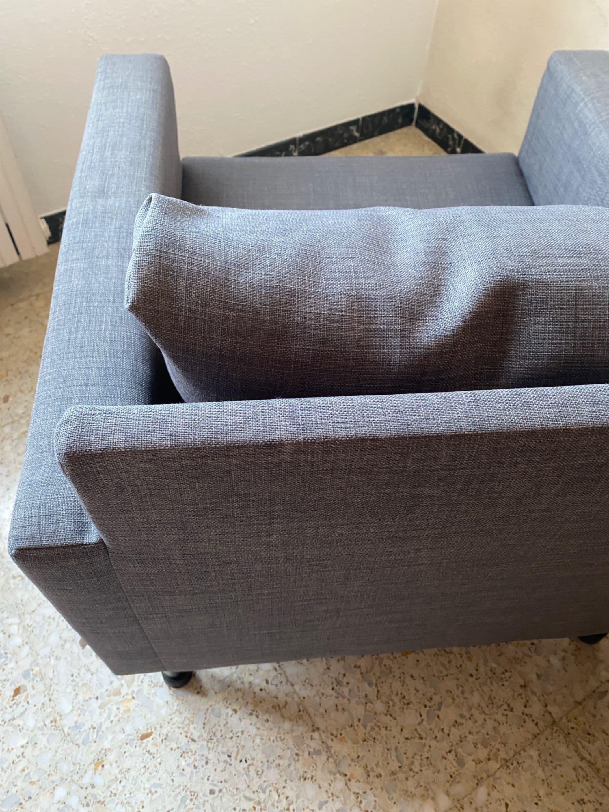 VIMLE armchair, Gunnared medium grey