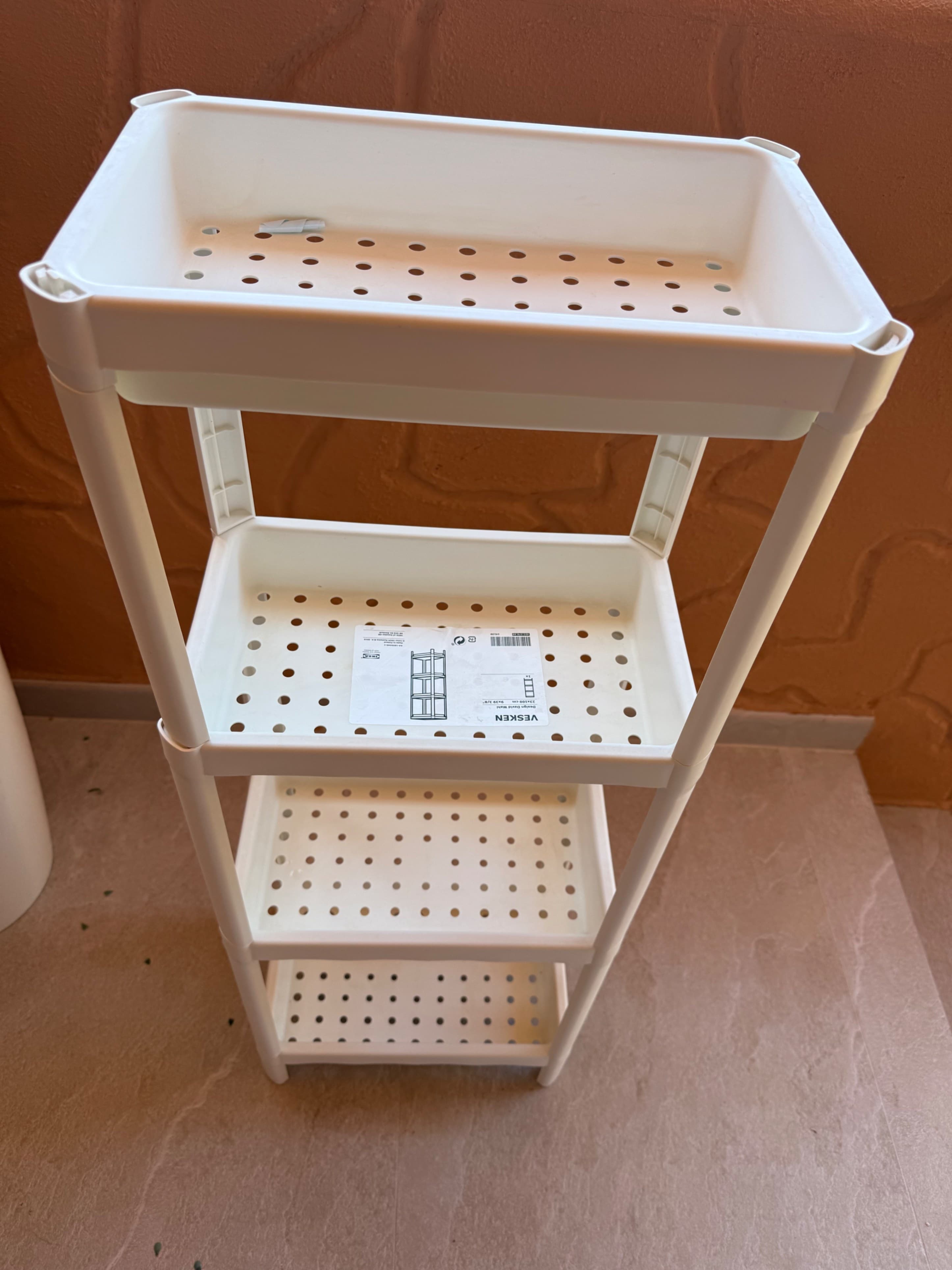 VESKEN estante, branco, 37x23x101 cm