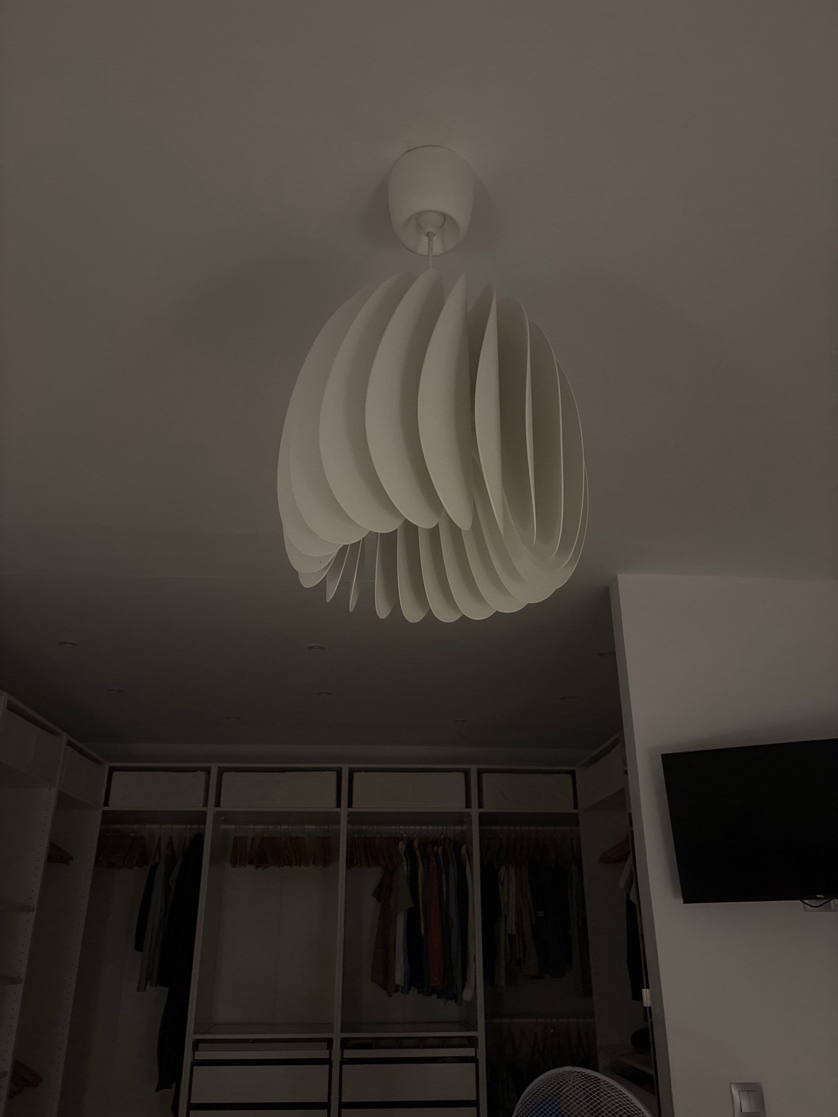SKYMNINGEN sabaiko lanpara, zuria, 42 cm