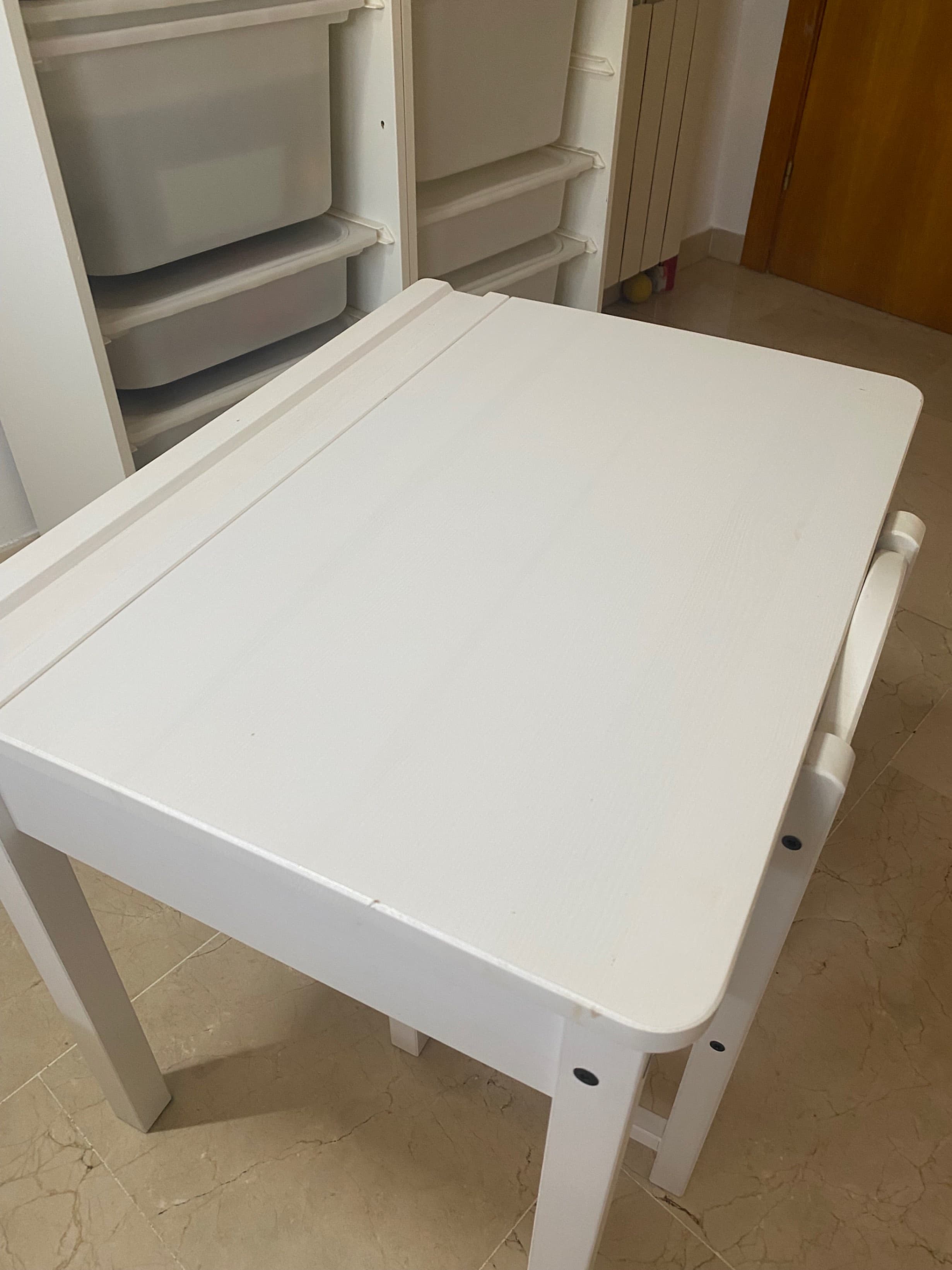 SUNDVIK children's desk, grey, 60x45 cm