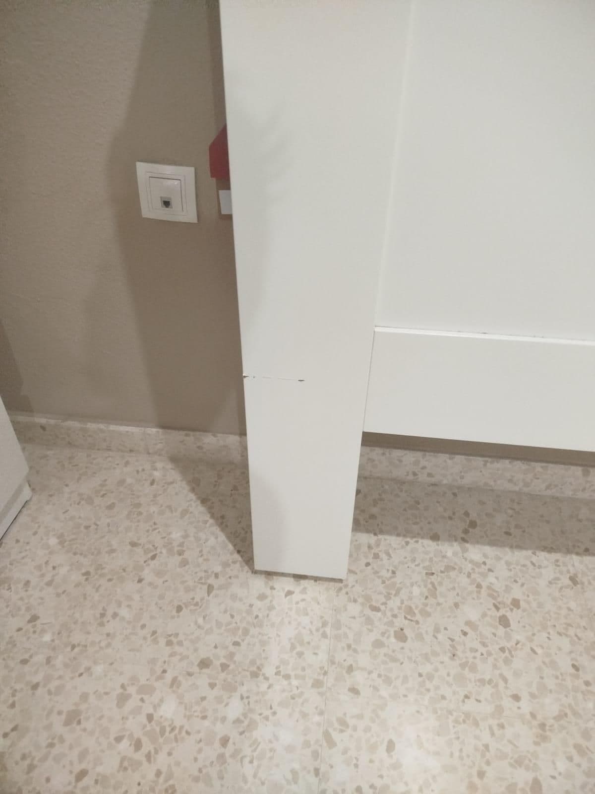 BRIMNES oheburua biltegiratzearekin, zuria, 160 cm