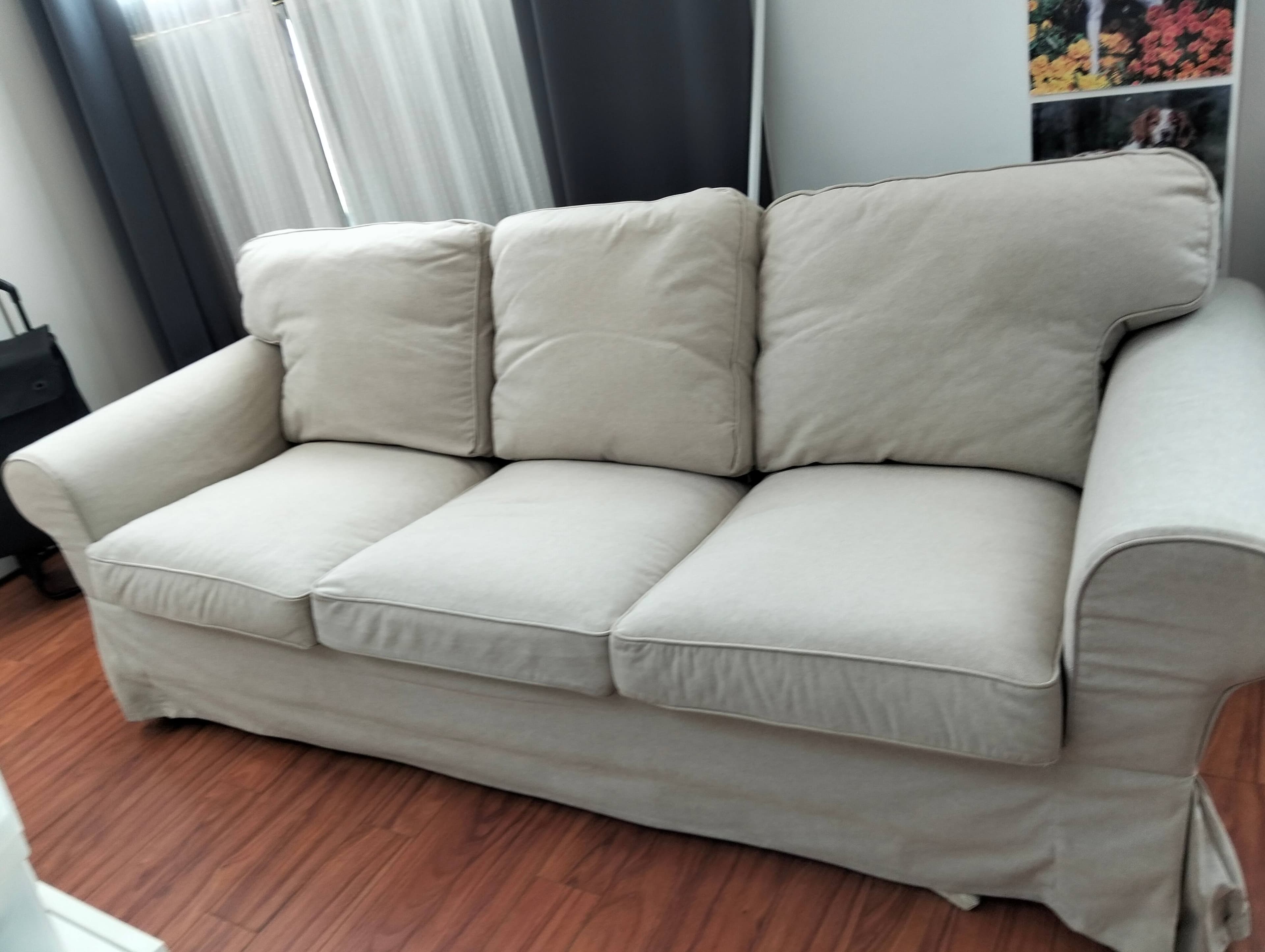 EKTORP 3-seat sofa, Hillared beige