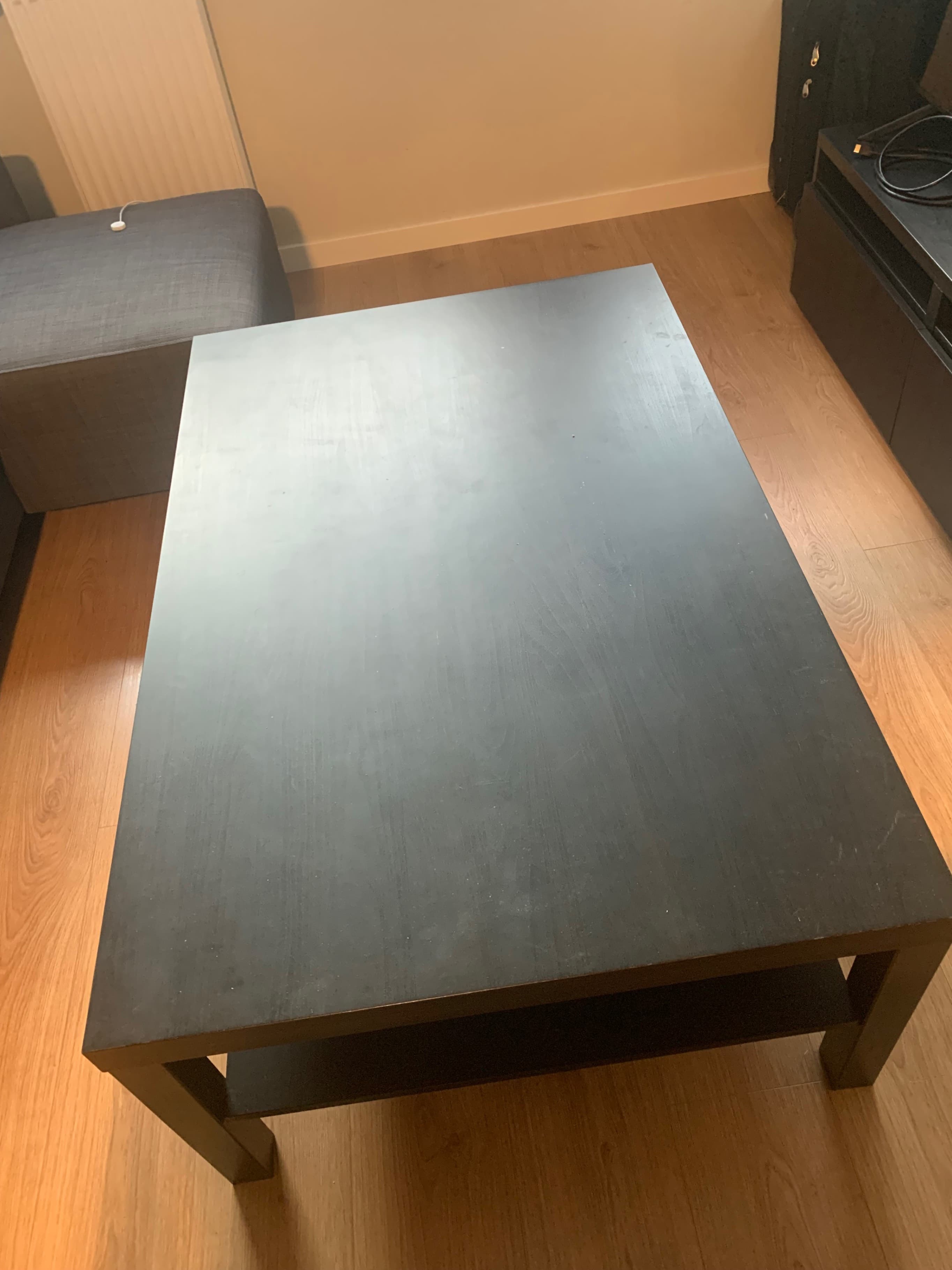 LACK Mesa de centro, negro-marrón, 118x78 cm