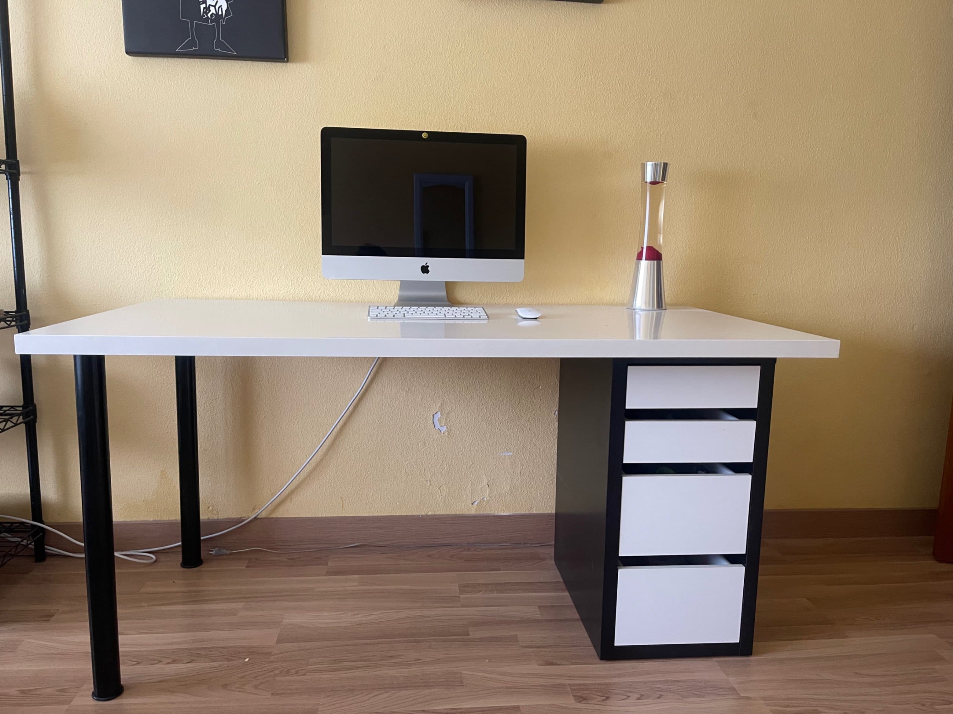 LAGKAPTEN / ALEX escritorio, branco, 120x60 cm