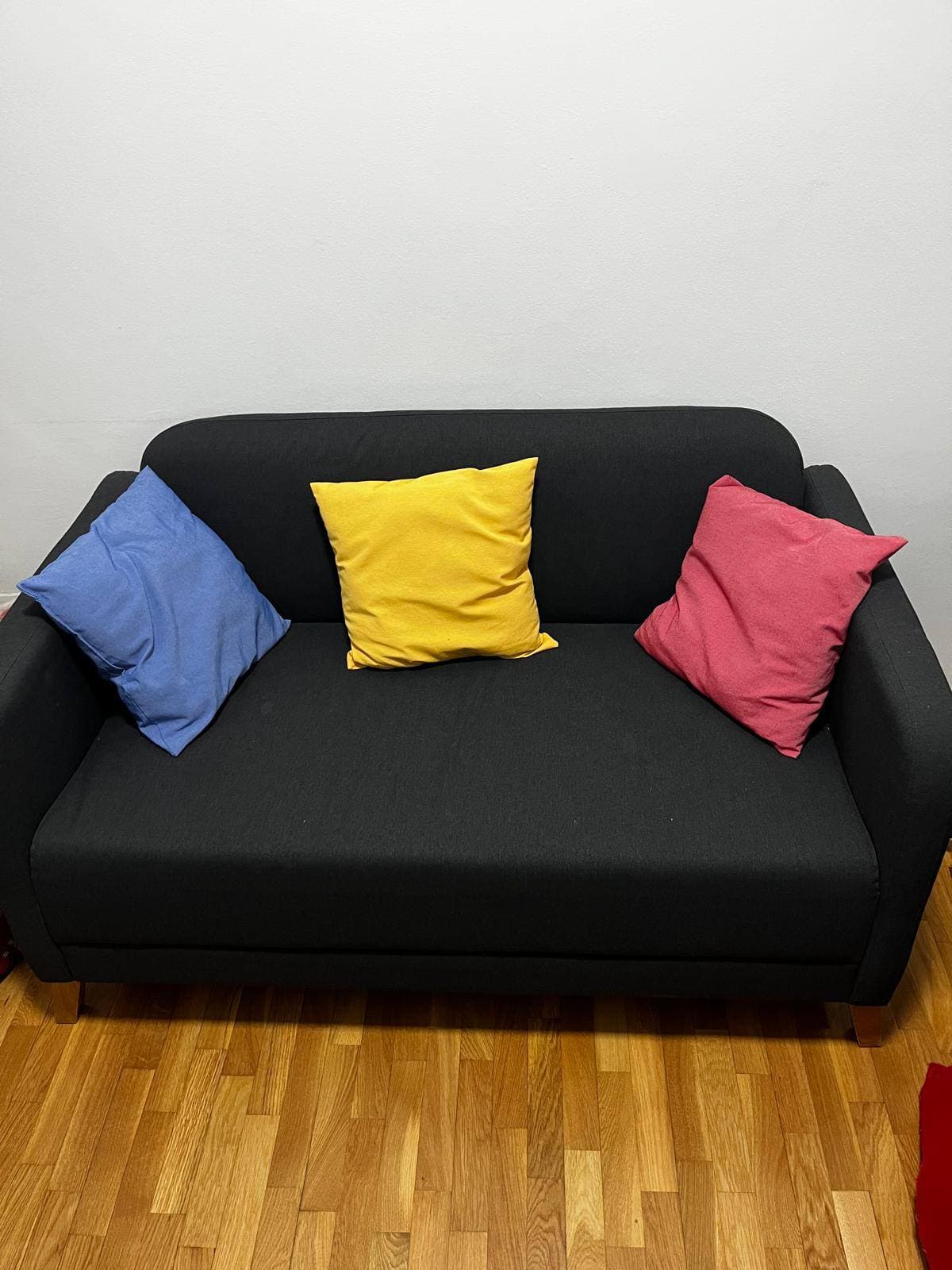 LINANÄS 2-seat sofa, Vissle dark grey