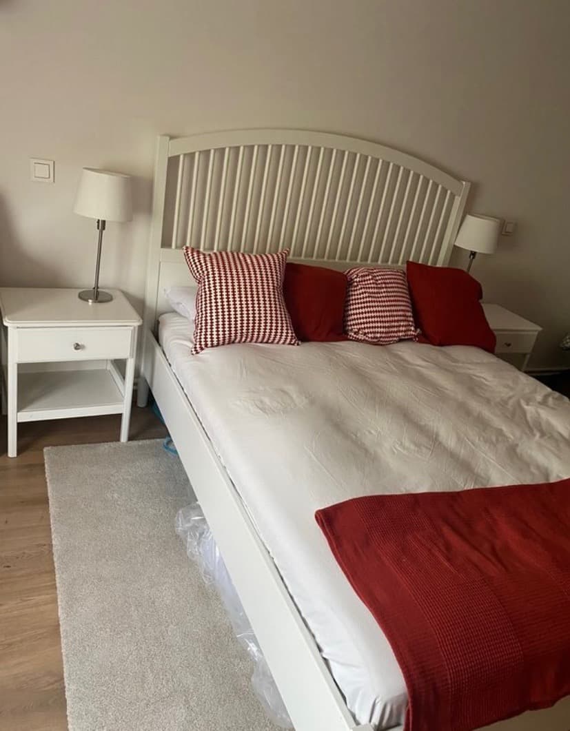 TYSSEDAL estructura cama, blanco/Leirsund, 160x200 cm