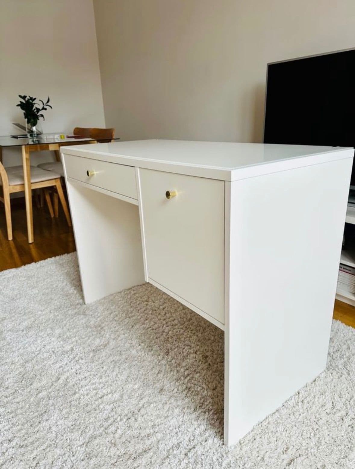 SYVDE dressing table, white, 100x48 cm